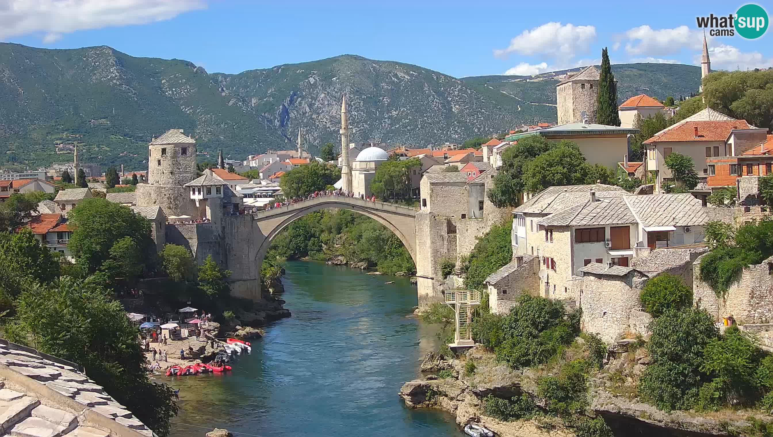 Mostar web kamera – Stari Most i rijeka Neretva – Goa Mostar
