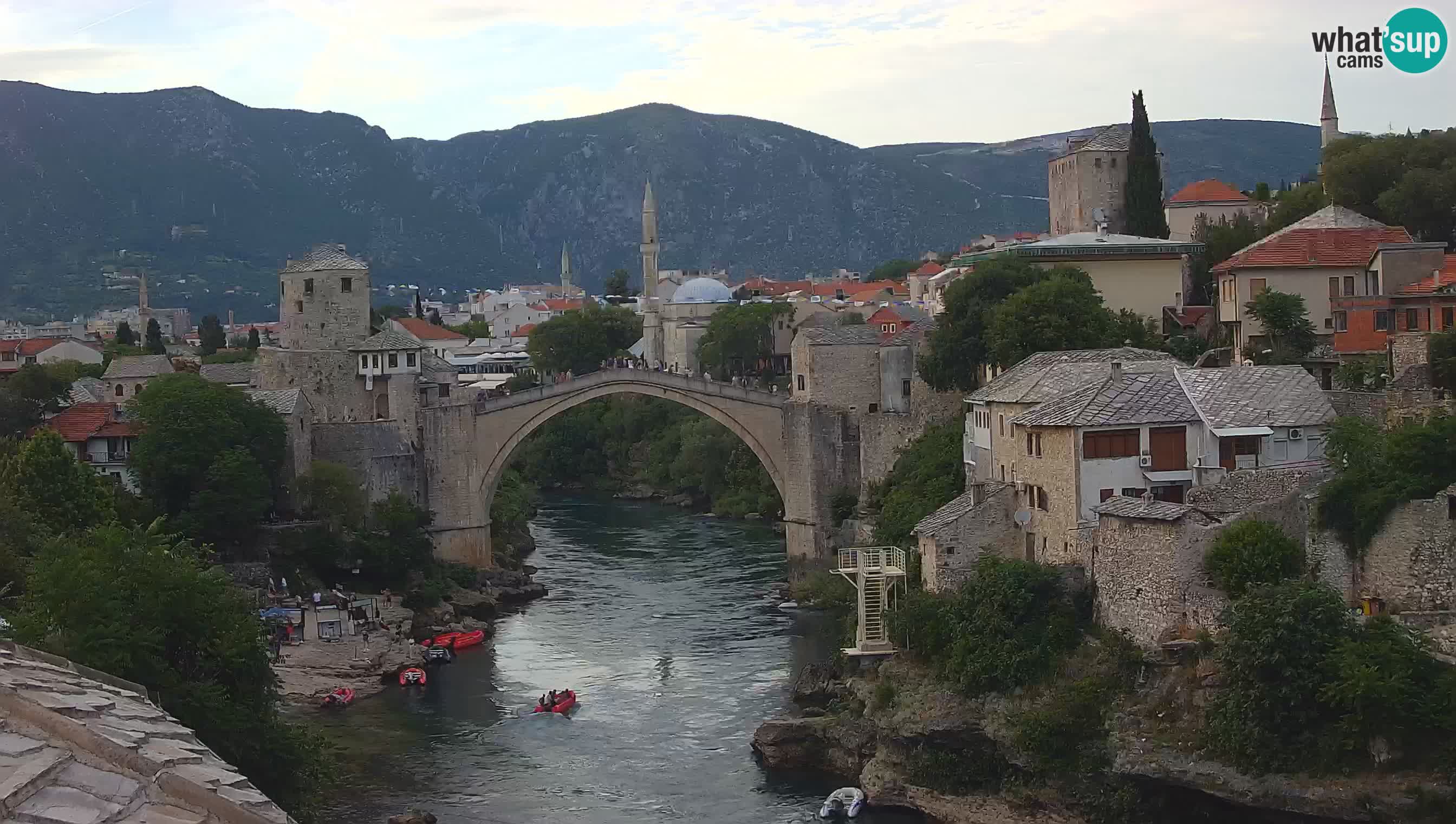 Mostar v živo – Spletna kamera na Starem mostu in reki Neretvi