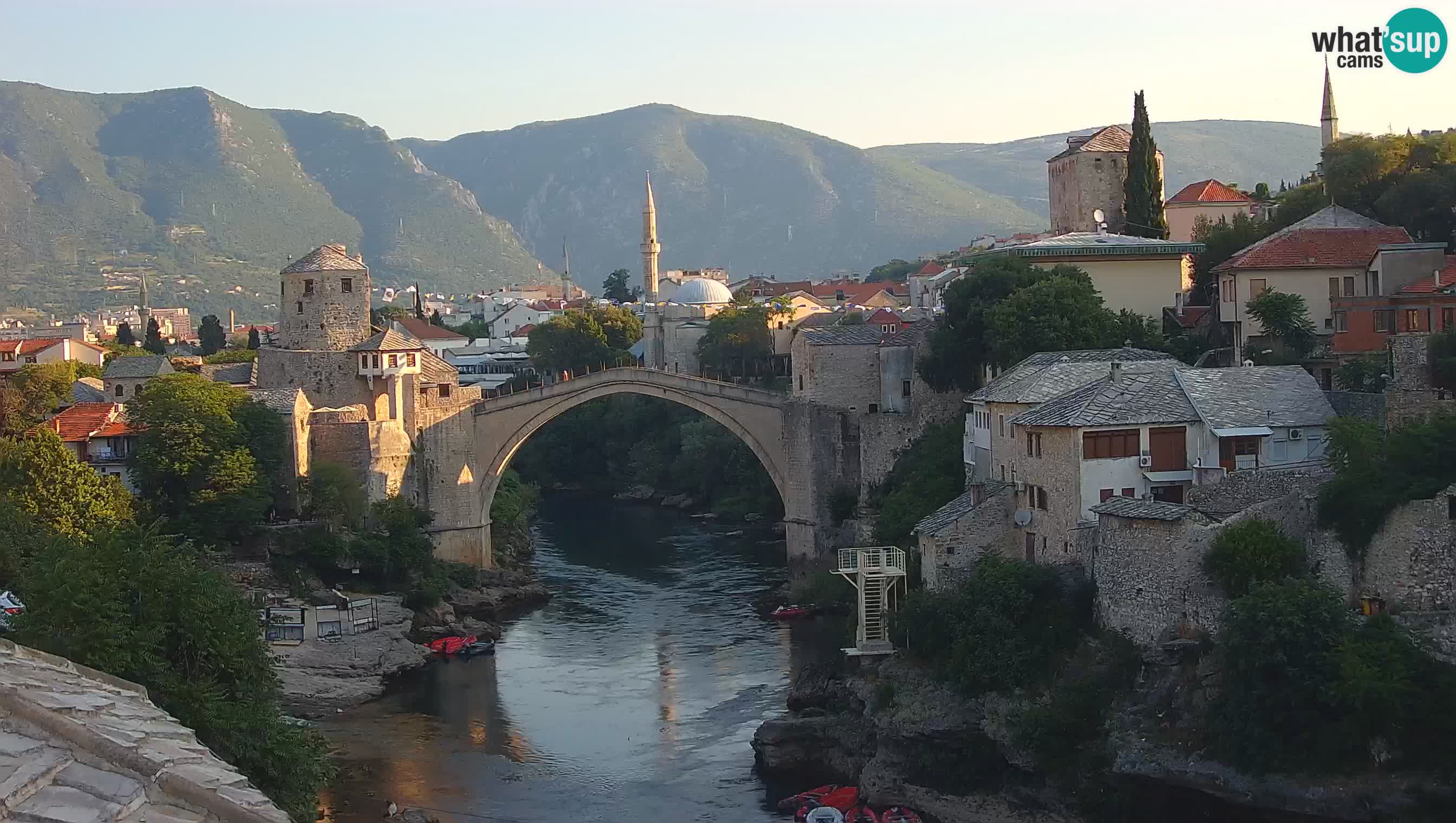 Mostar web kamera – Stari Most i rijeka Neretva – Goa Mostar