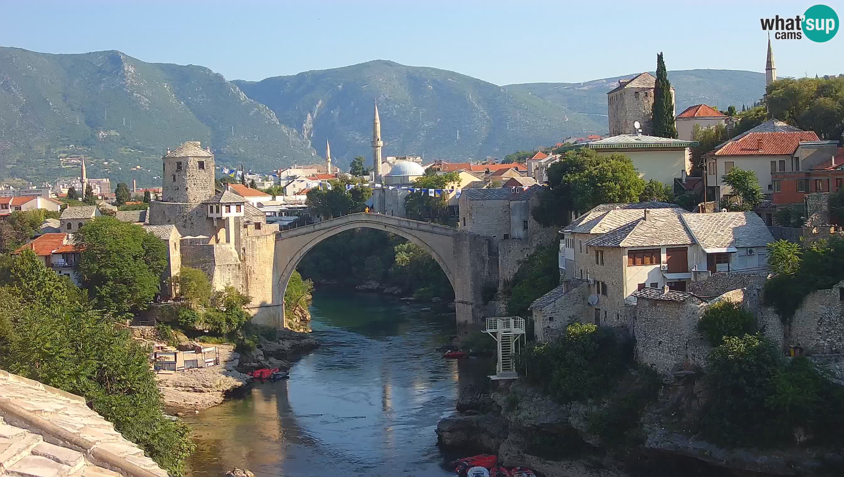 Webcam Mostar – Il Ponte Vecchio sul fiume Neretva