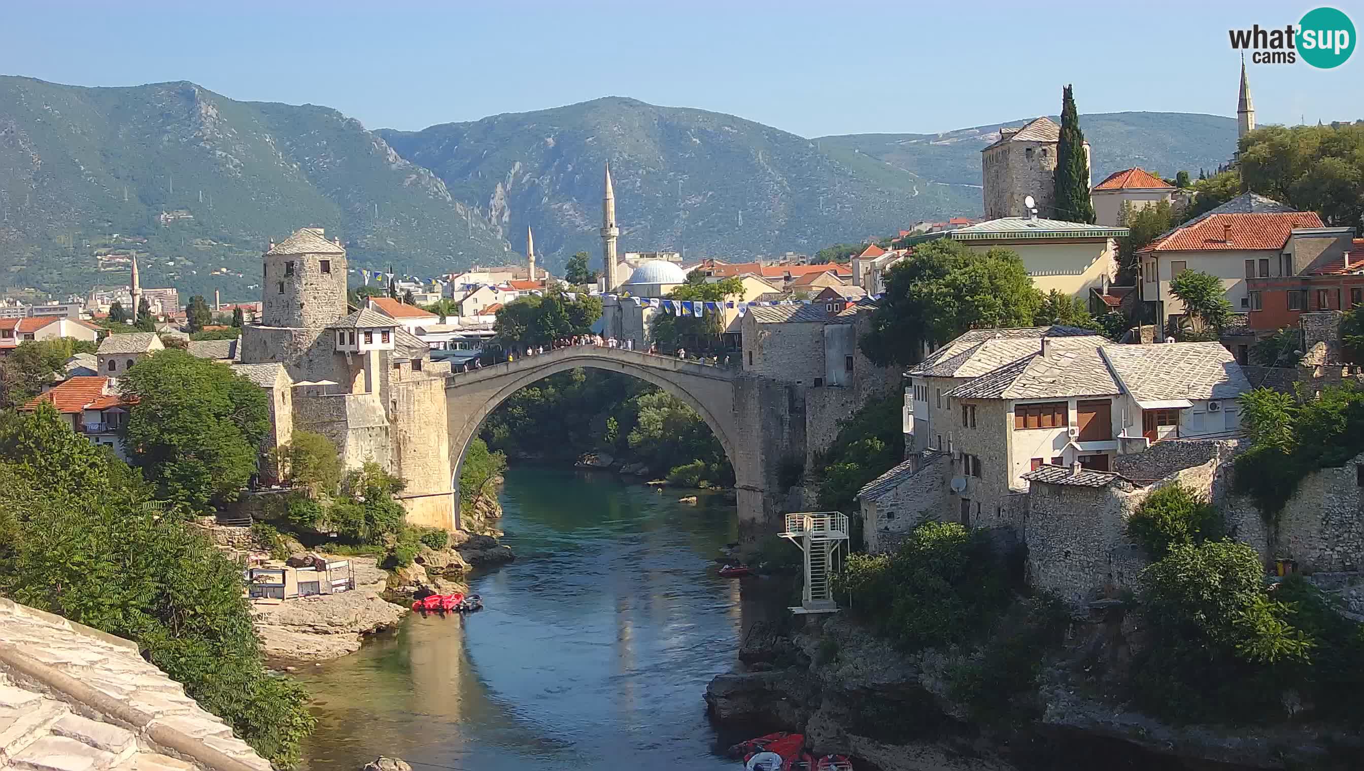 Mostar web kamera – Stari Most i rijeka Neretva – Goa Mostar