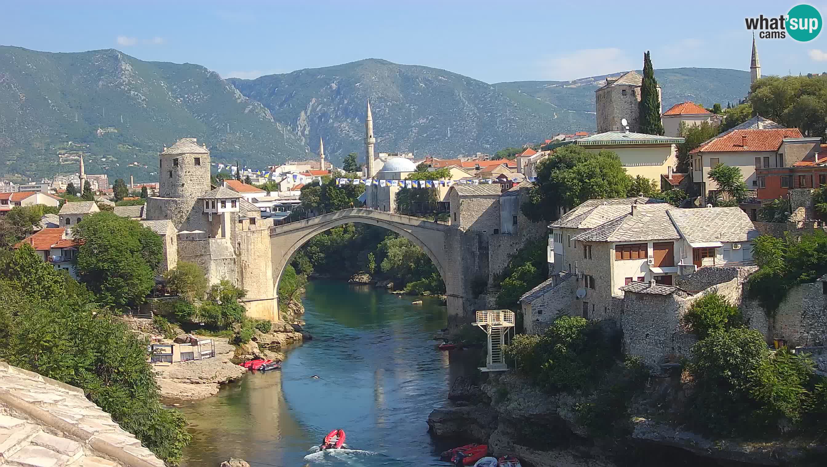 Webcam Mostar – Il Ponte Vecchio sul fiume Neretva