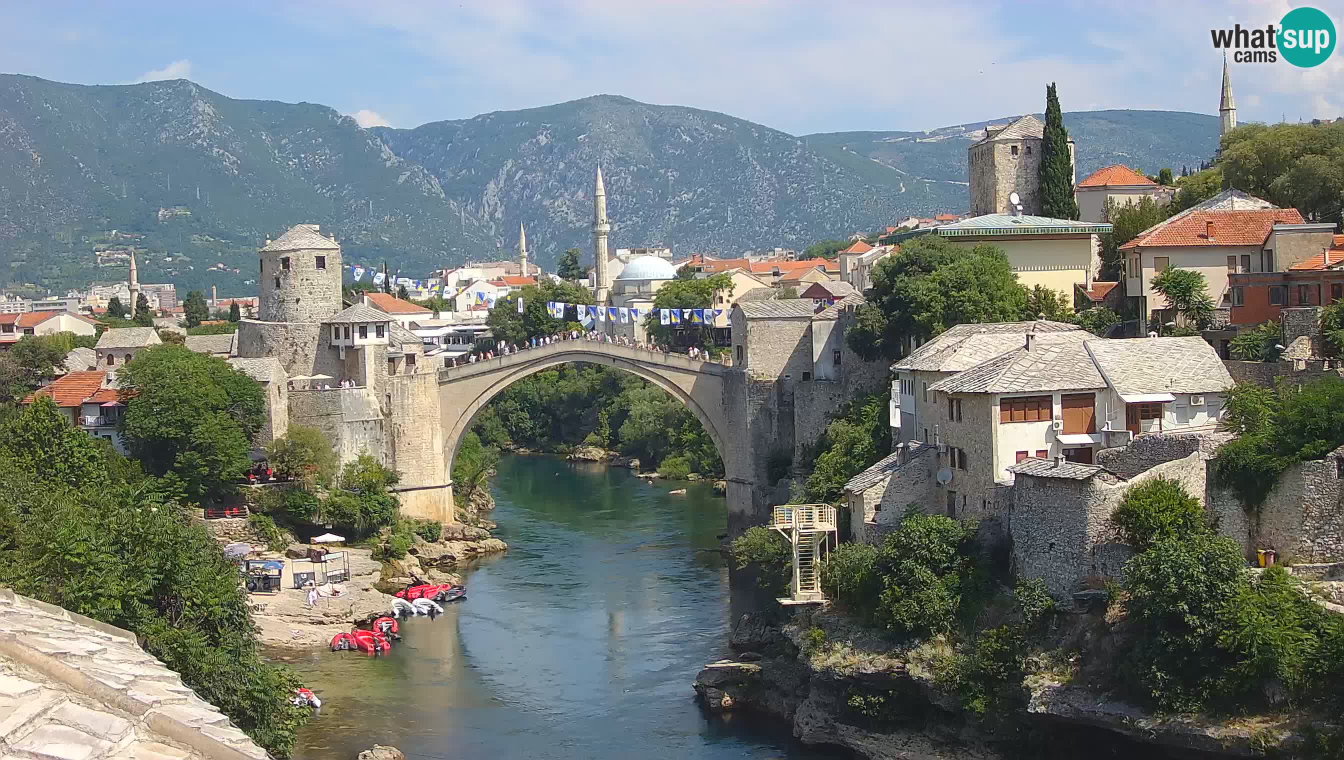 Webcam Mostar – Il Ponte Vecchio sul fiume Neretva