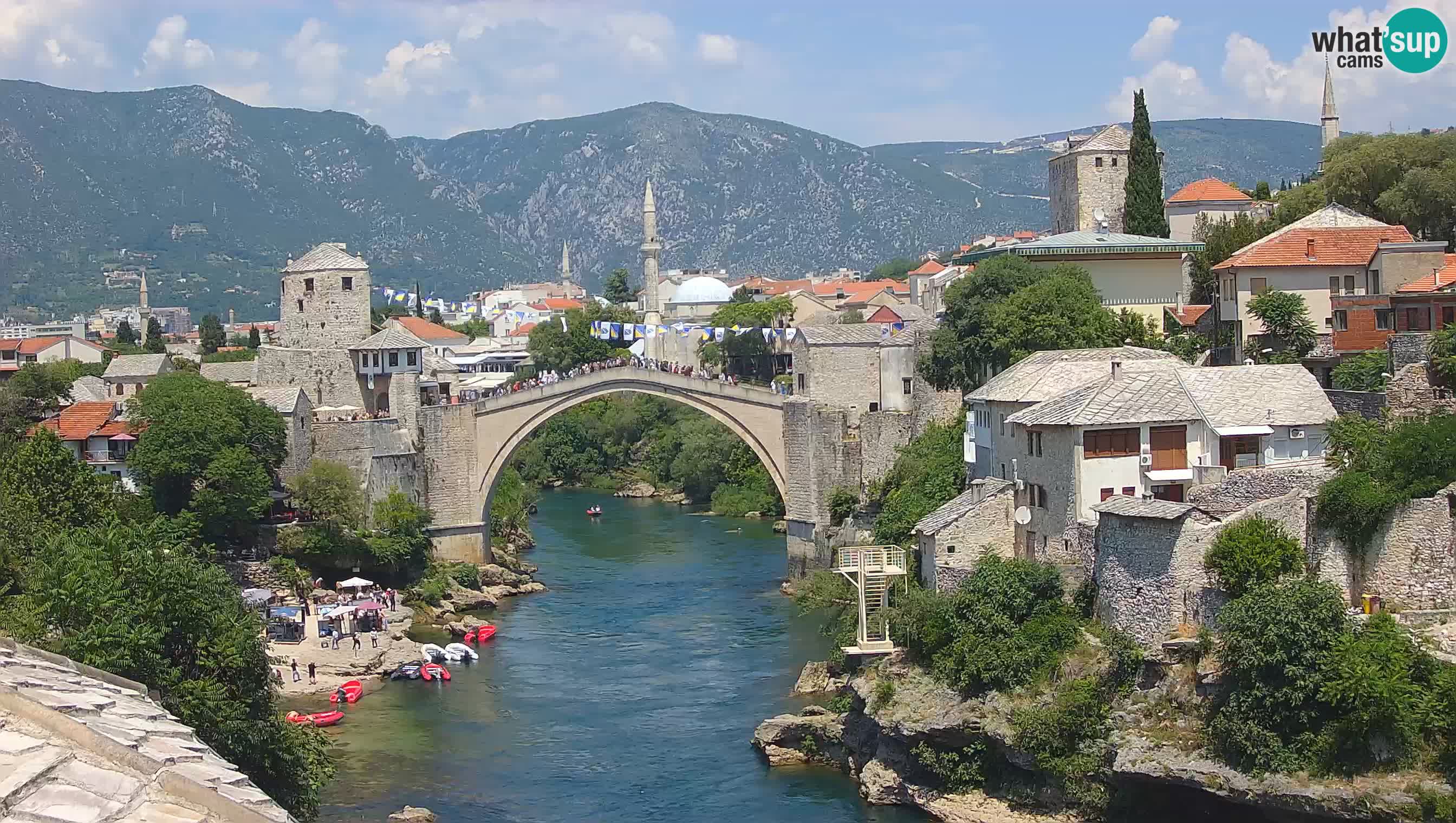 Mostar webcam – LIVE Old Bridge and Neretva river