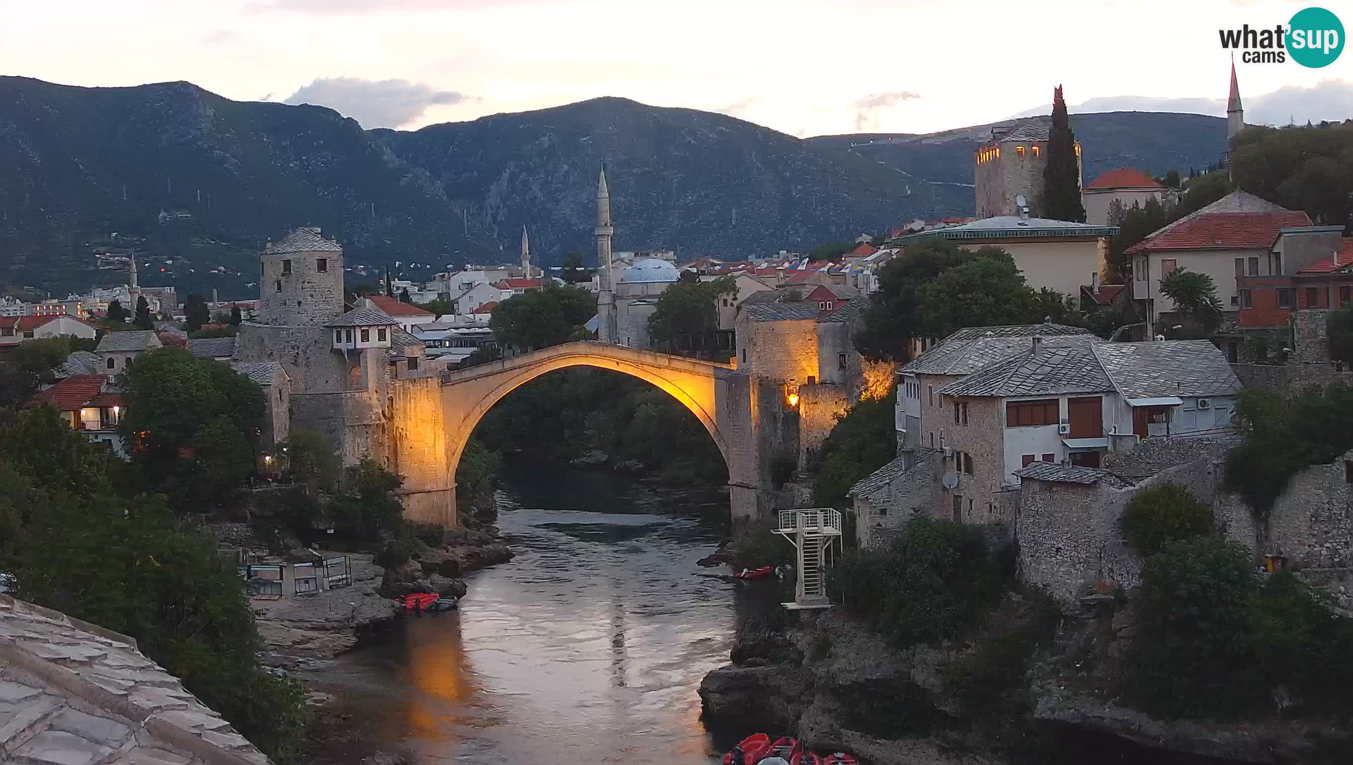 Mostar web kamera – Stari Most i rijeka Neretva – Goa Mostar