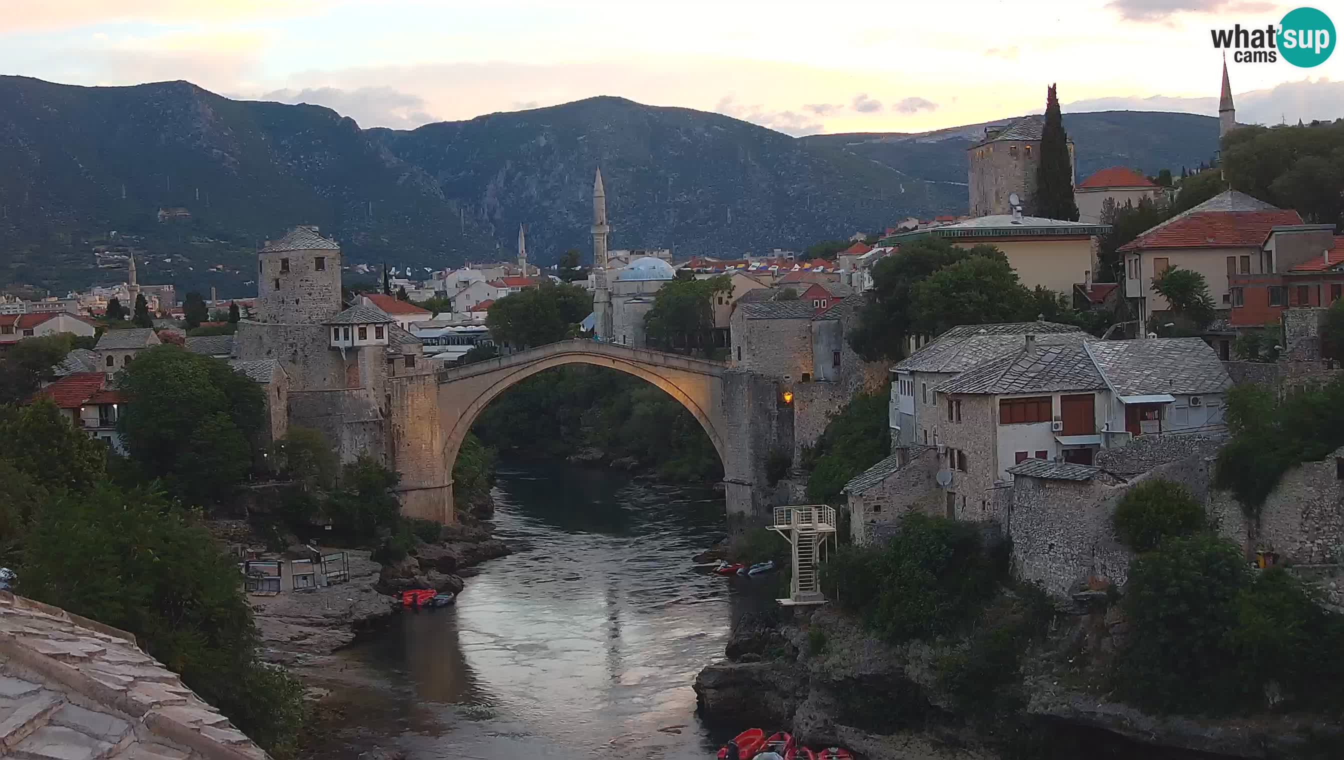 Mostar web kamera – Stari Most i rijeka Neretva – Goa Mostar