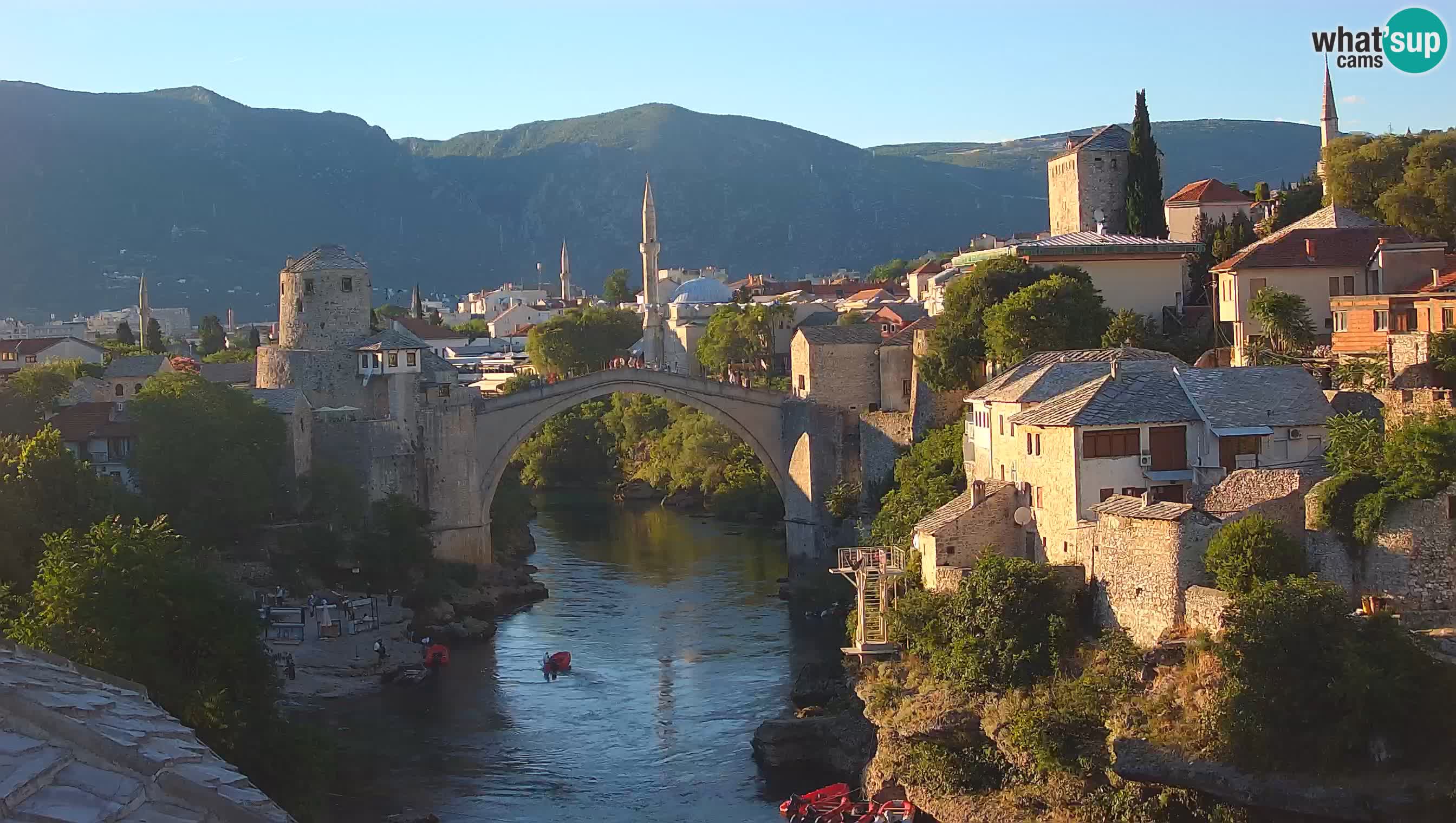 Cámara web de Mostar – El Viejo Puente sobre el río Neretva