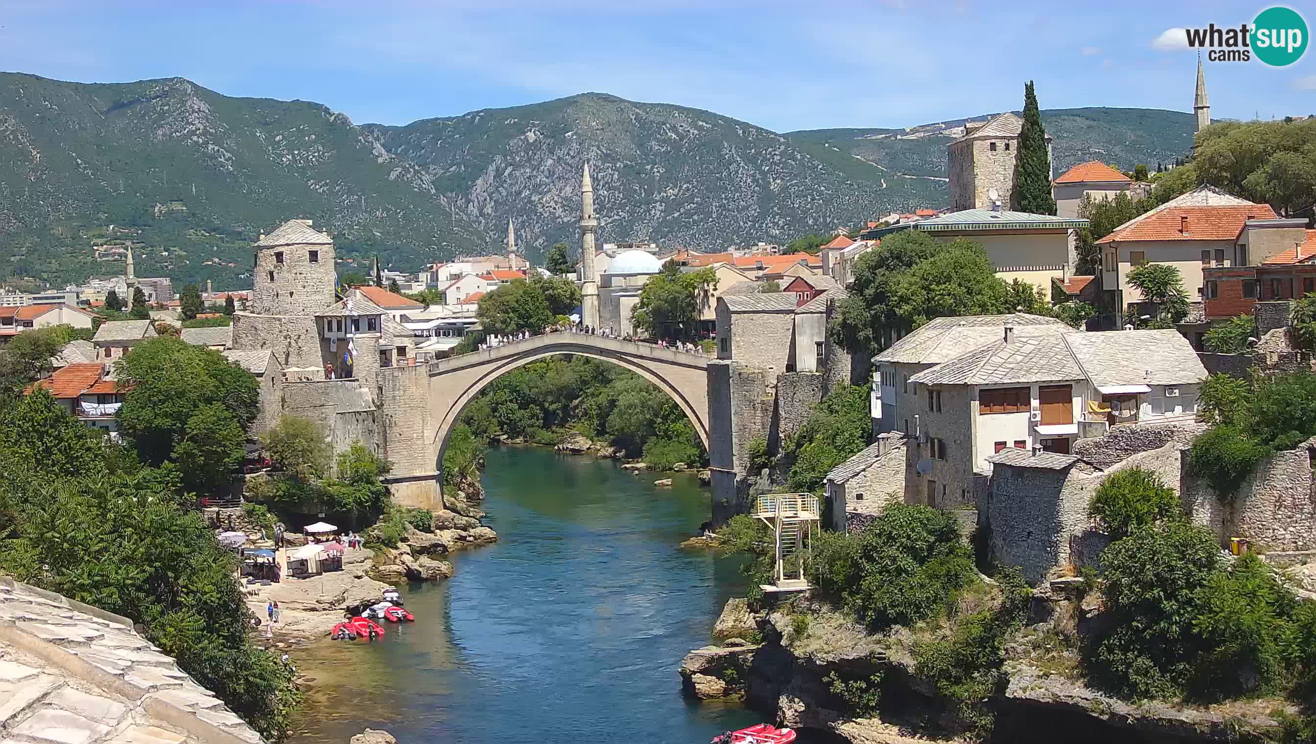 Mostar v živo – Spletna kamera na Starem mostu in reki Neretvi