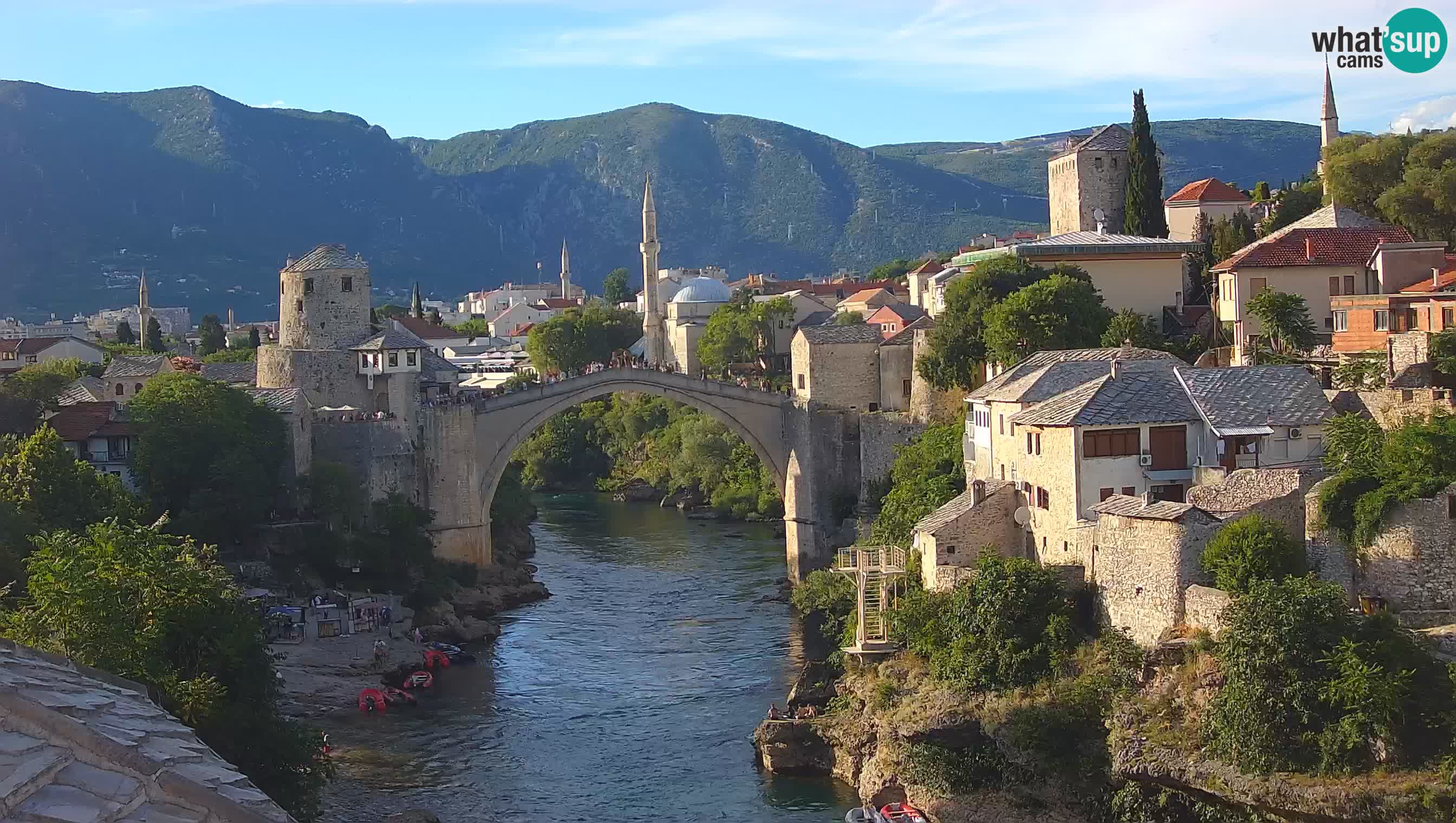 Webcam de Mostar – Le Vieux Pont sur la rivière Neretva