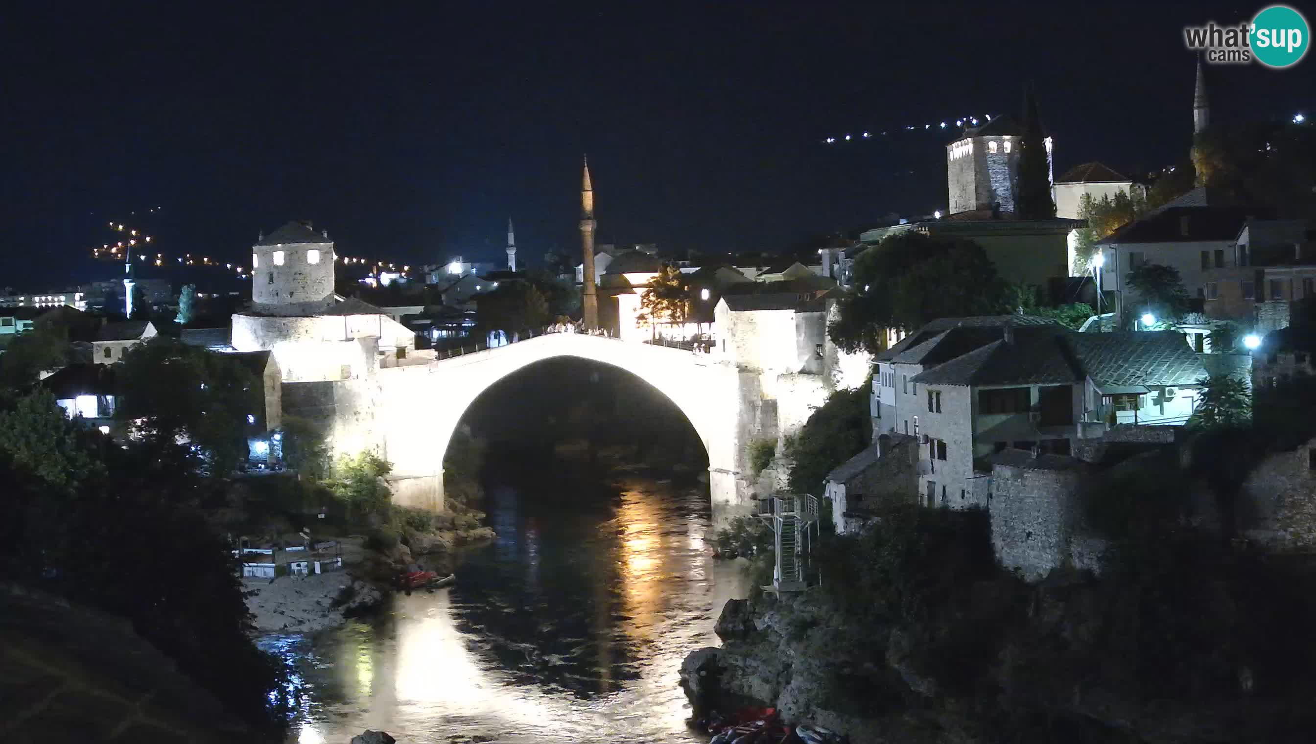 Mostar live – Webcam auf die Alte Brücke (Stari Most) und den Fluss Neretva