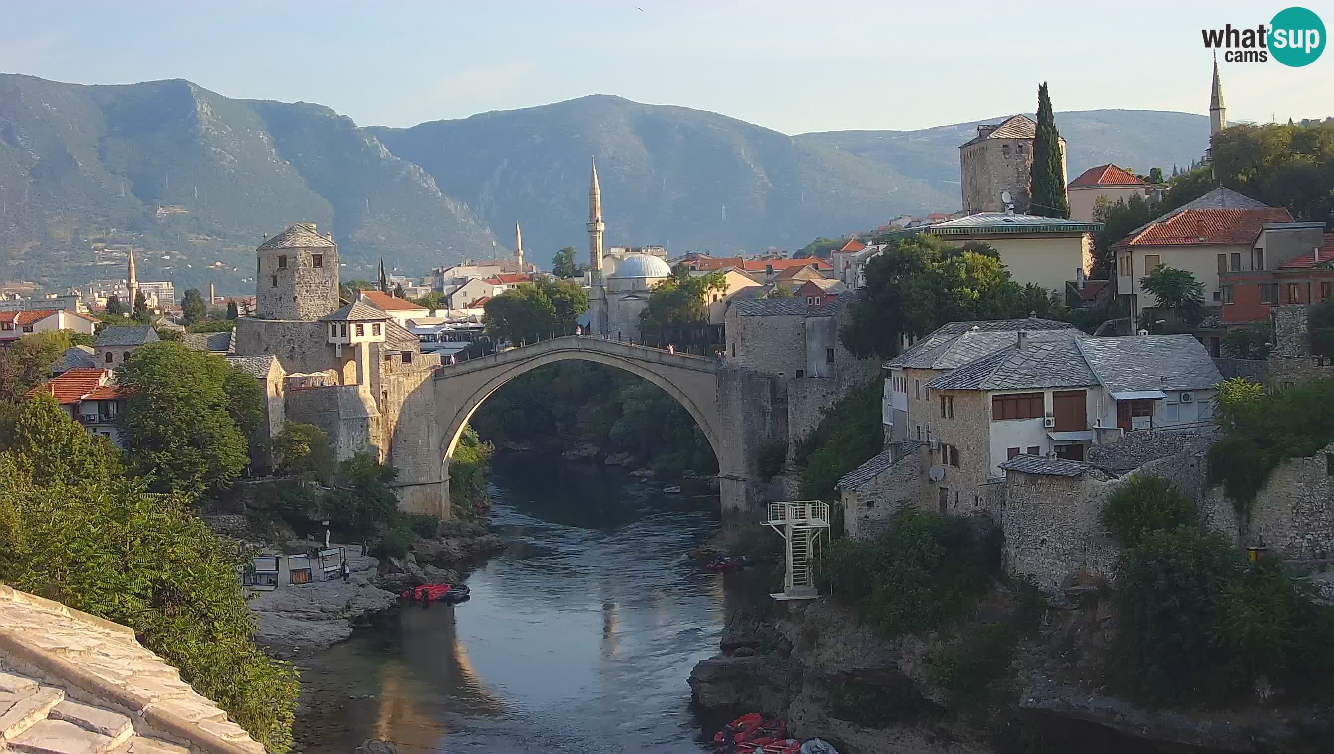 Mostar web kamera – Stari Most i rijeka Neretva – Goa Mostar