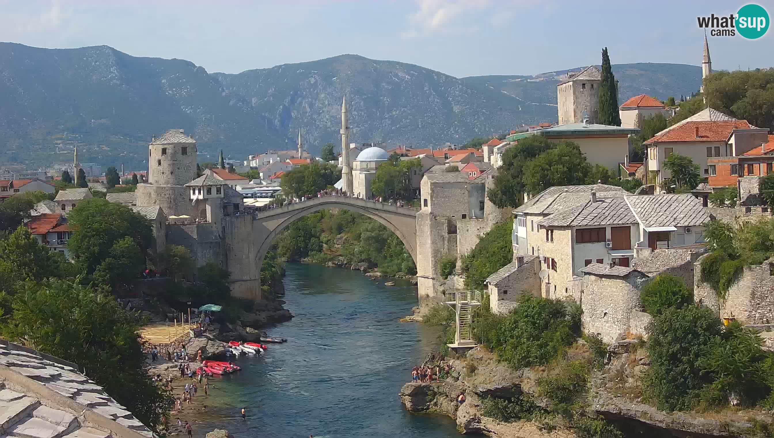 Mostar web kamera – Stari Most i rijeka Neretva – Goa Mostar