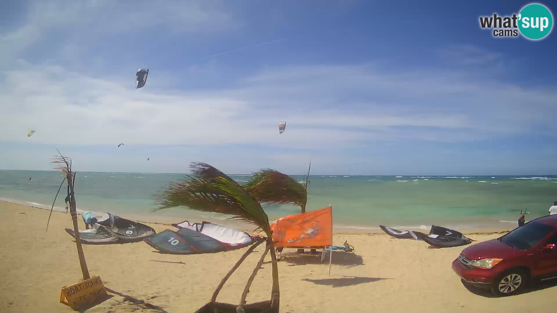 Caméra en direct de Kite Buen Hombre Kiteboarding – Plage Buen Hombre – Monte Cristi – République Dominicaine