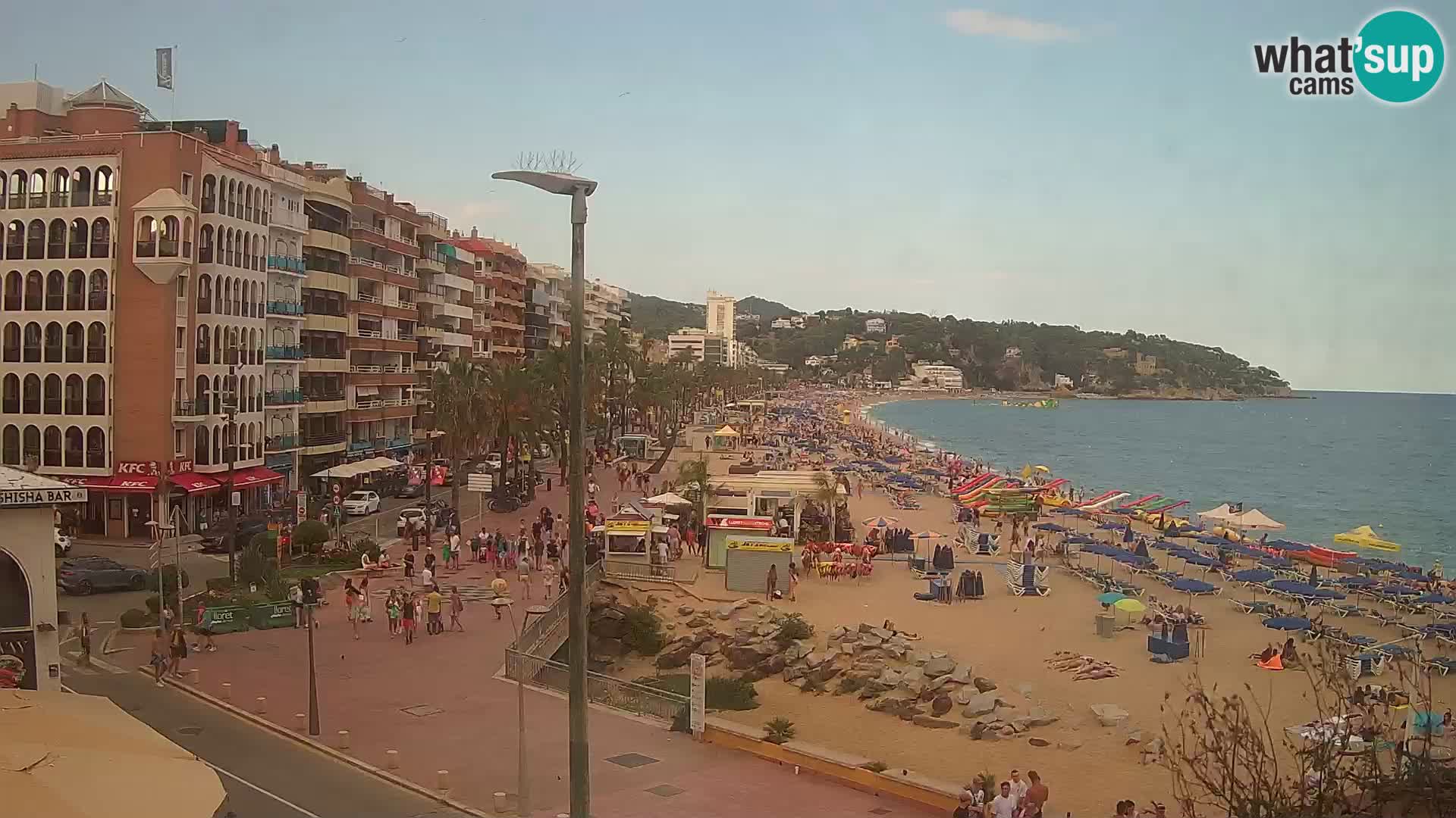 Webcam Lloret de Mar – the main beach – – Costa Brava – Spain