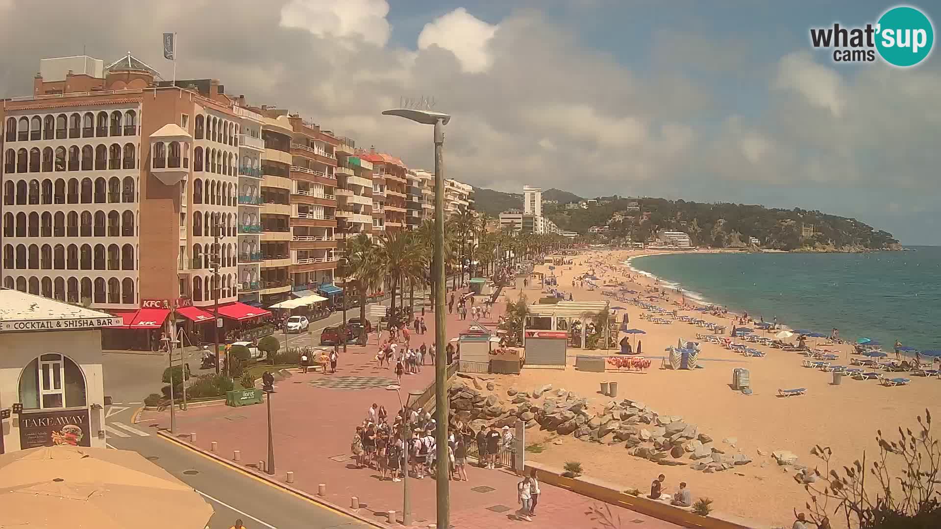 Web kamera Lloret de Mar – plaža