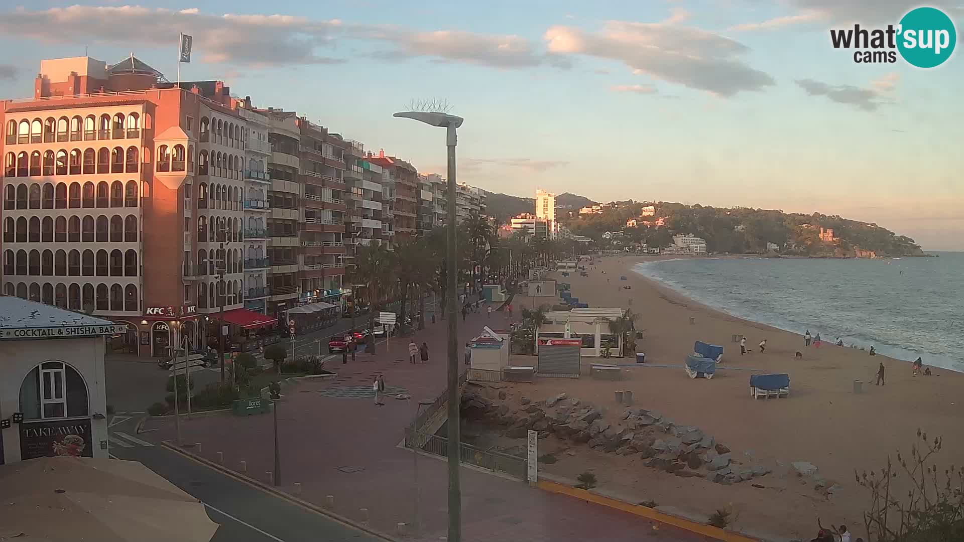 Webcam Lloret de Mar – the main beach – – Costa Brava – Spain