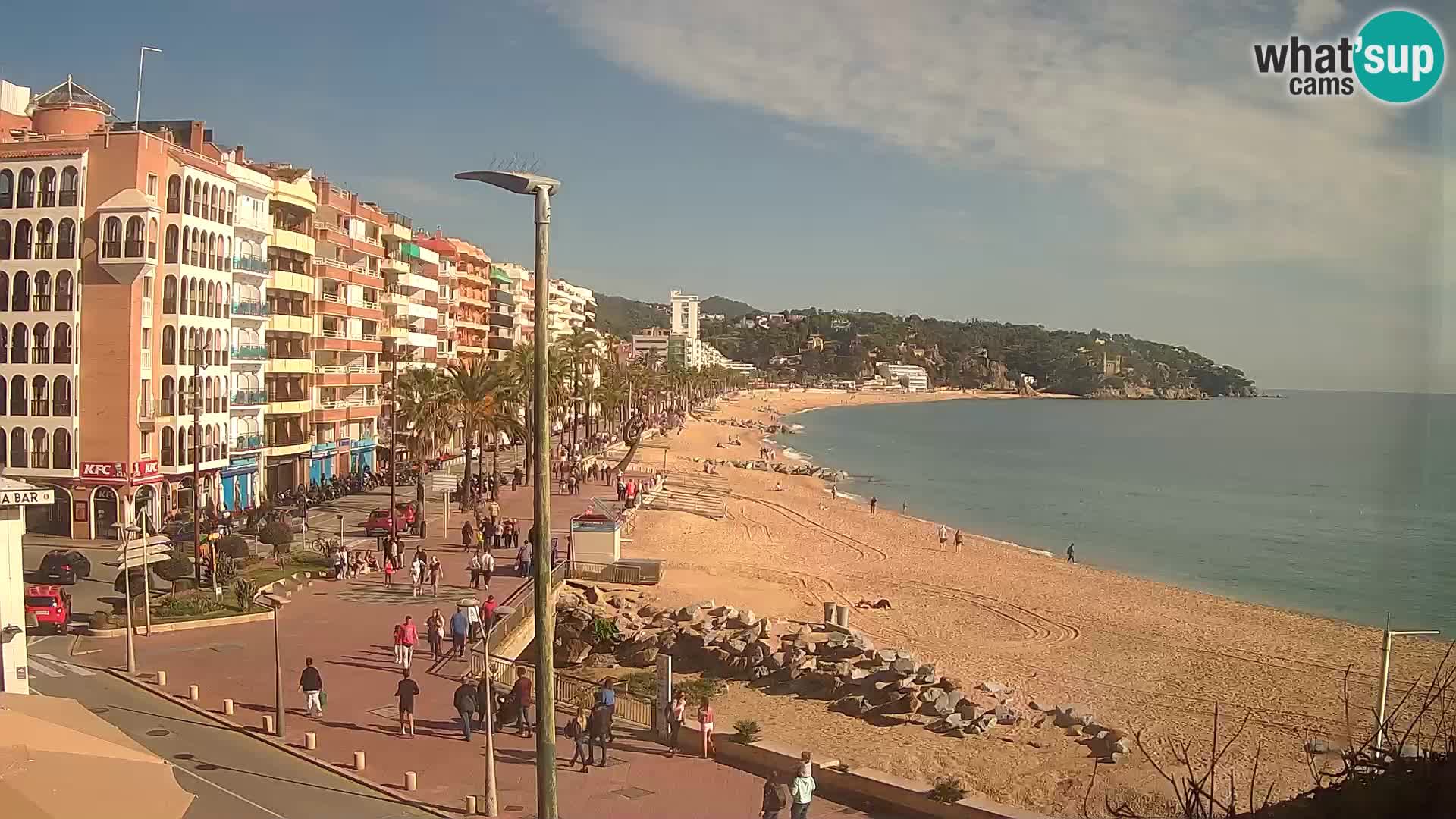 Webcam Lloret de Mar – the main beach – – Costa Brava – Spain