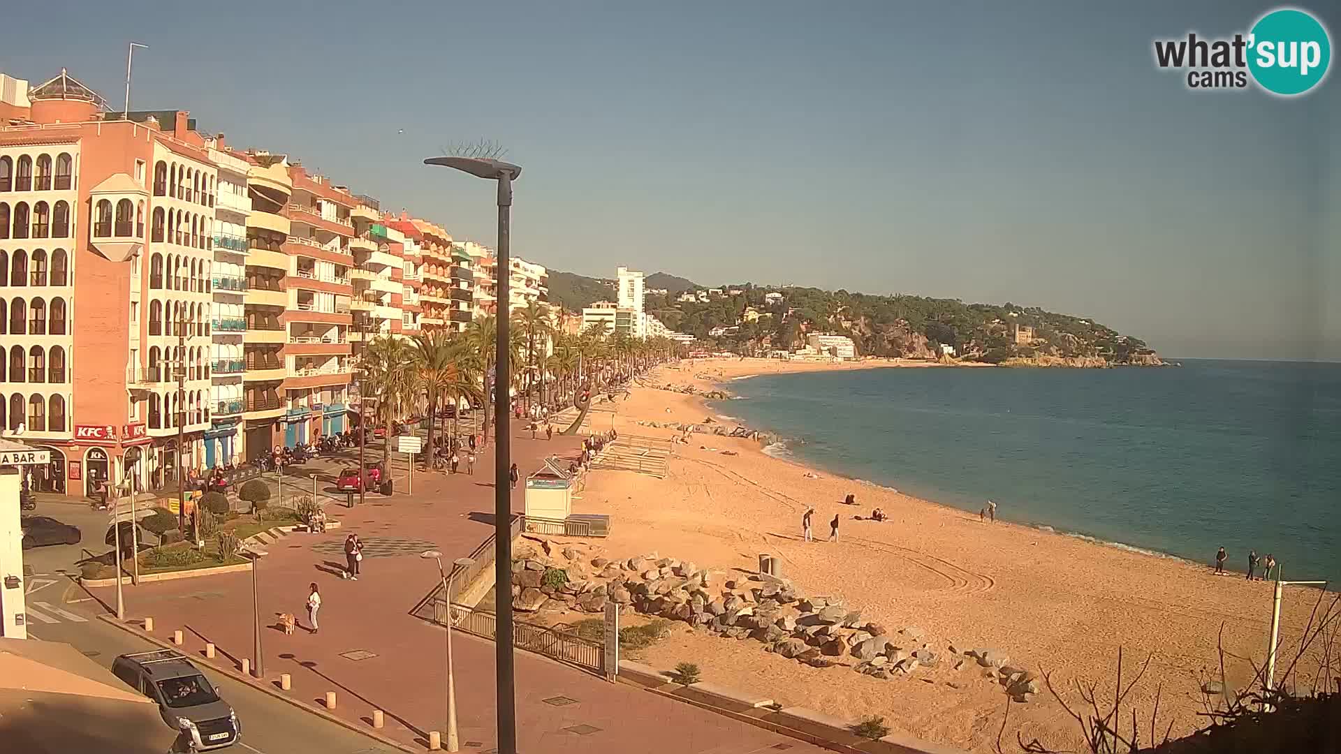 Webcam Lloret de Mar – the main beach – – Costa Brava – Spain