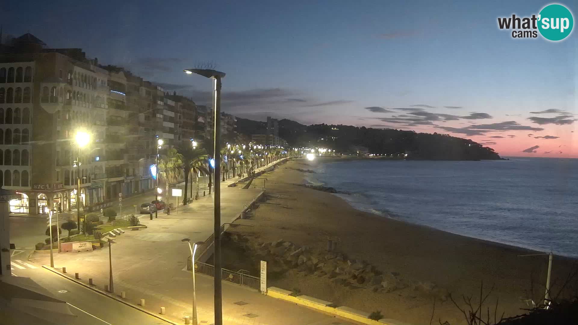 Webcam Lloret de Mar – the main beach – – Costa Brava – Spain