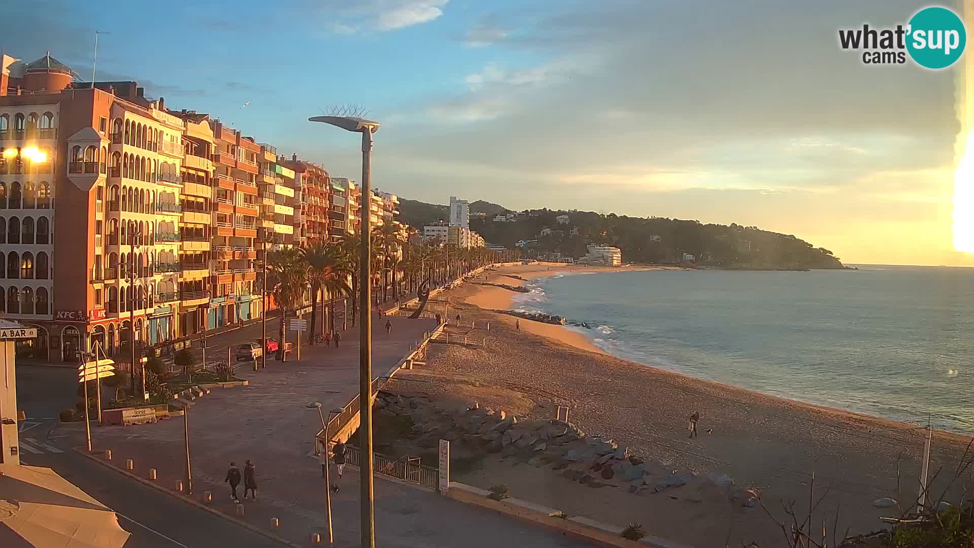 Webcam Lloret de Mar – the main beach – – Costa Brava – Spain