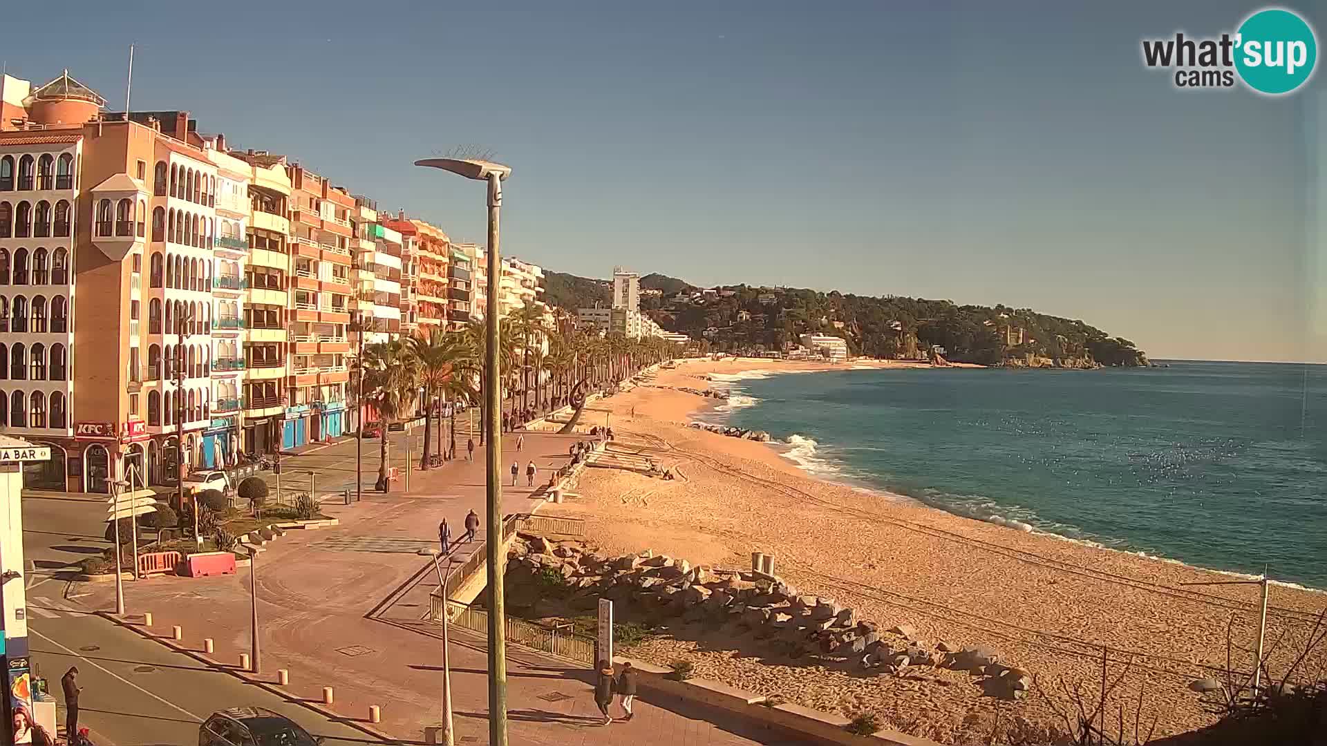 Webcam Lloret de Mar – the main beach – – Costa Brava – Spain