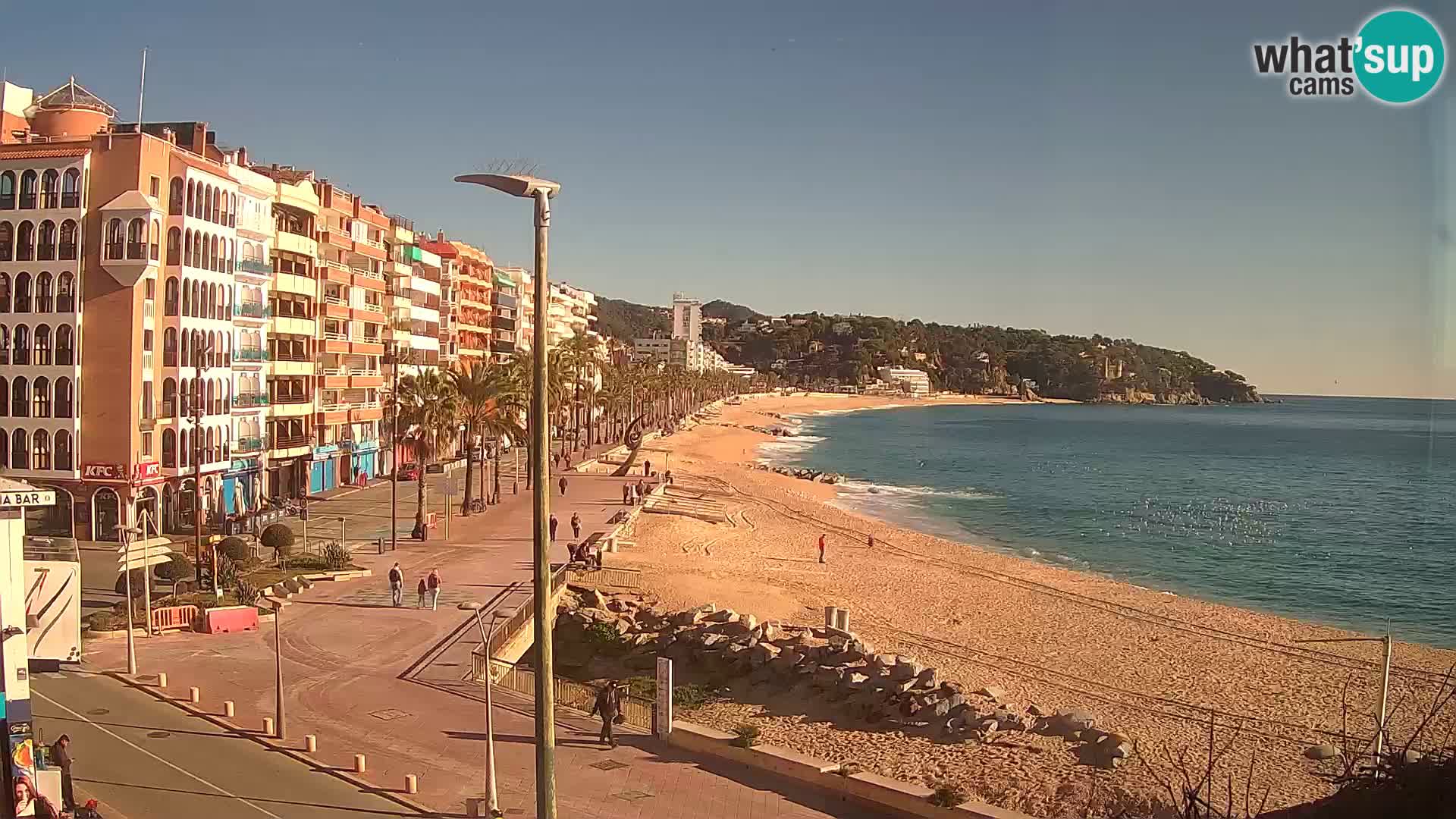 Webcam Lloret de Mar – the main beach – – Costa Brava – Spain