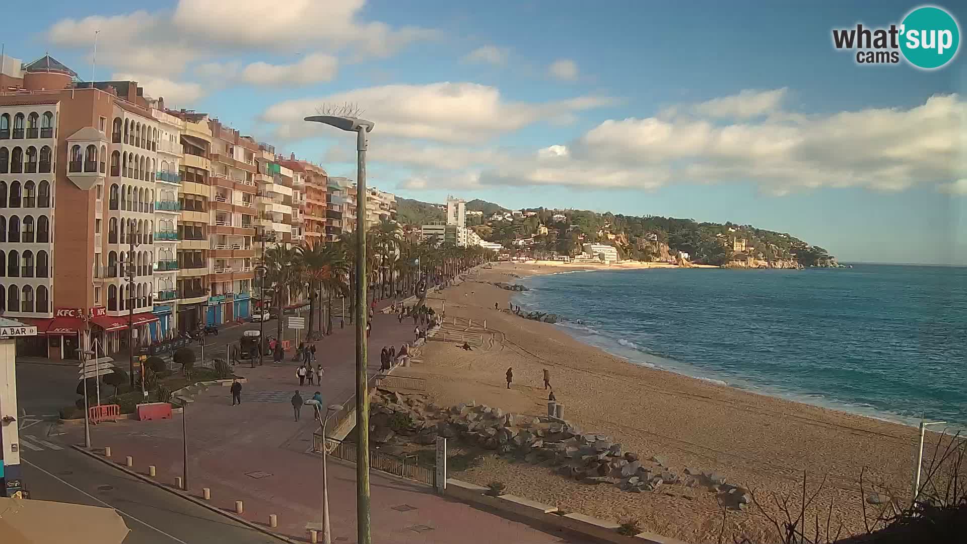 Webcam Lloret de Mar – the main beach – – Costa Brava – Spain