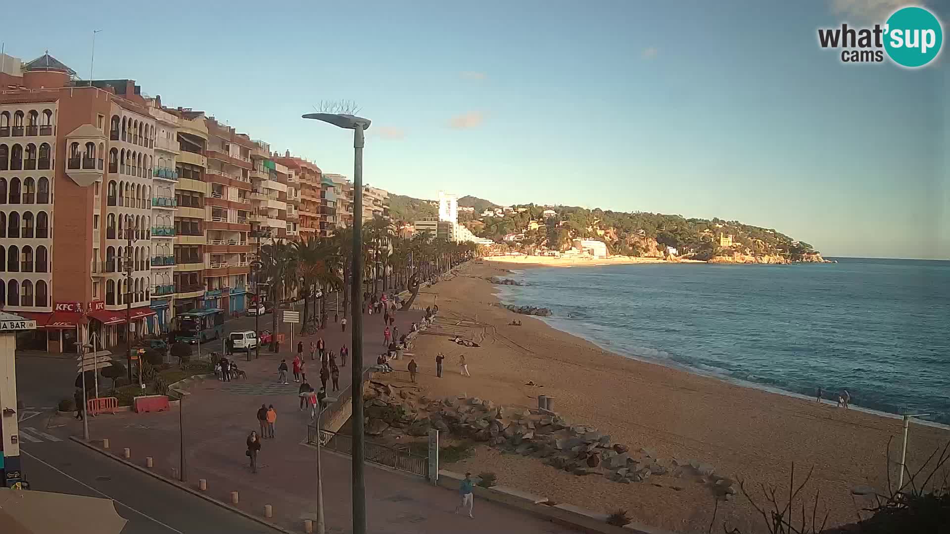 Webcam Lloret de Mar – the main beach – – Costa Brava – Spain