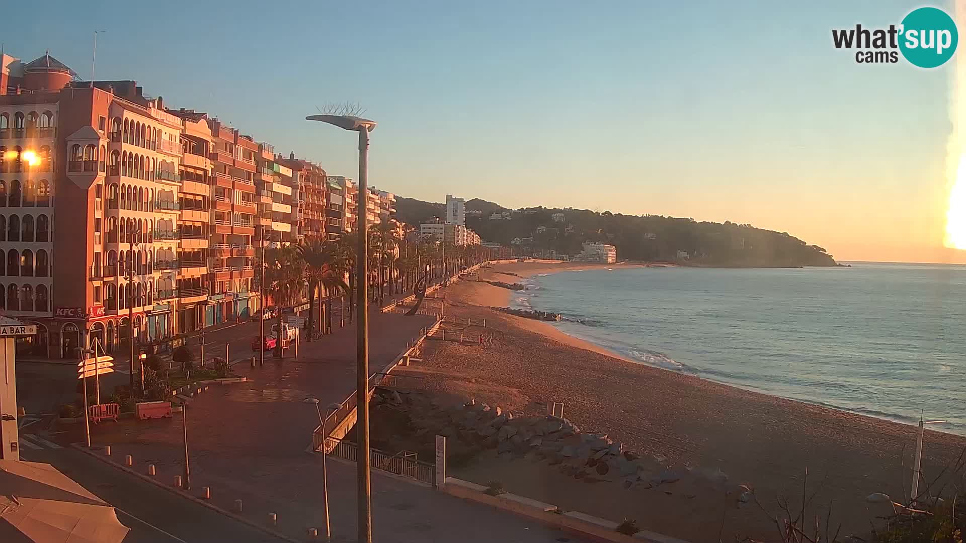 Webcam Lloret de Mar – the main beach – – Costa Brava – Spain