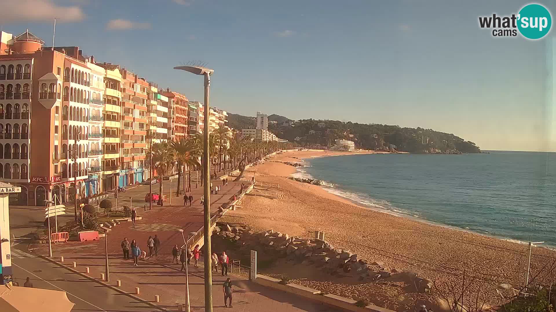 Webcam Lloret de Mar – the main beach – – Costa Brava – Spain