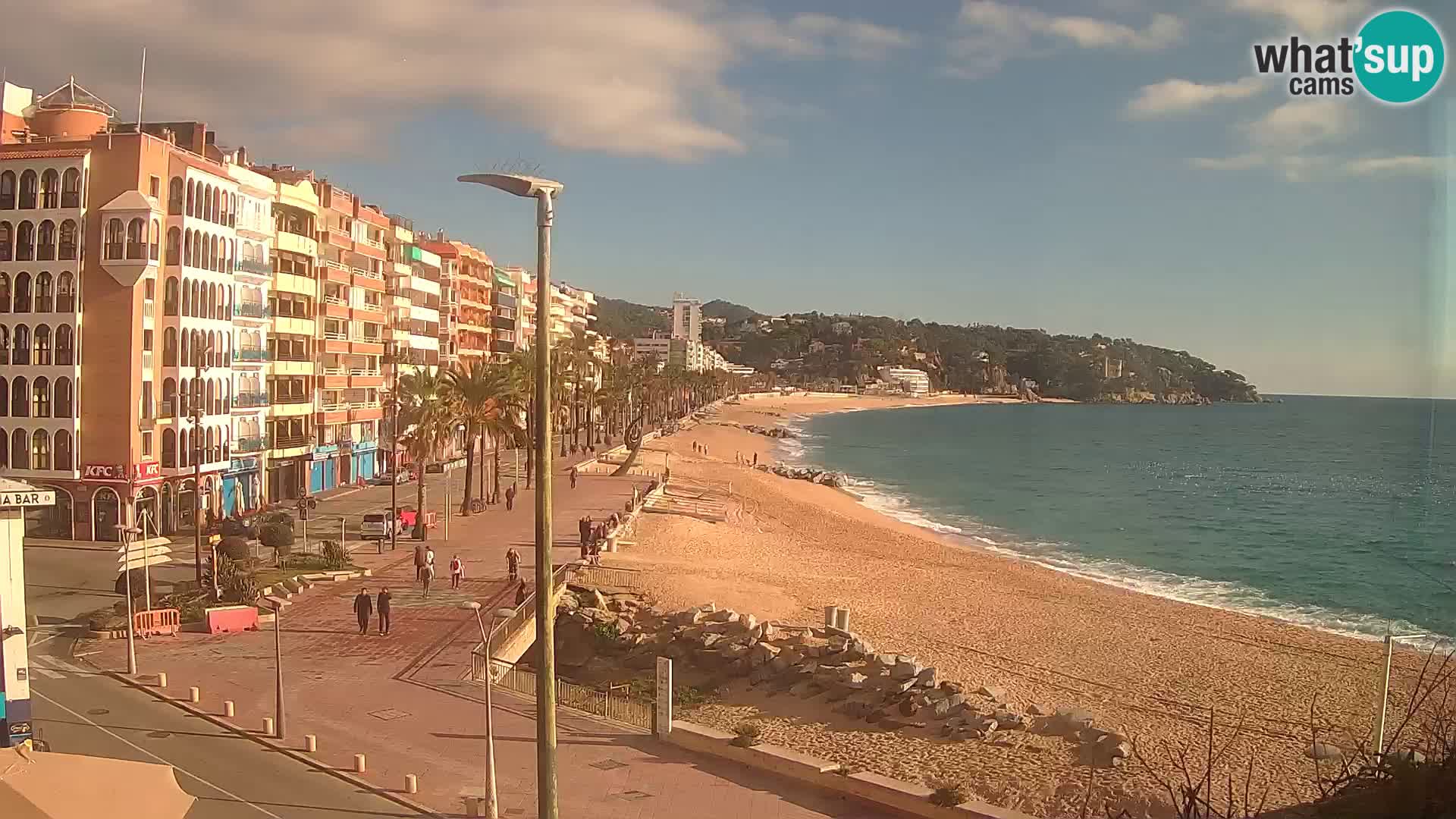 Webcam Lloret de Mar – the main beach – – Costa Brava – Spain