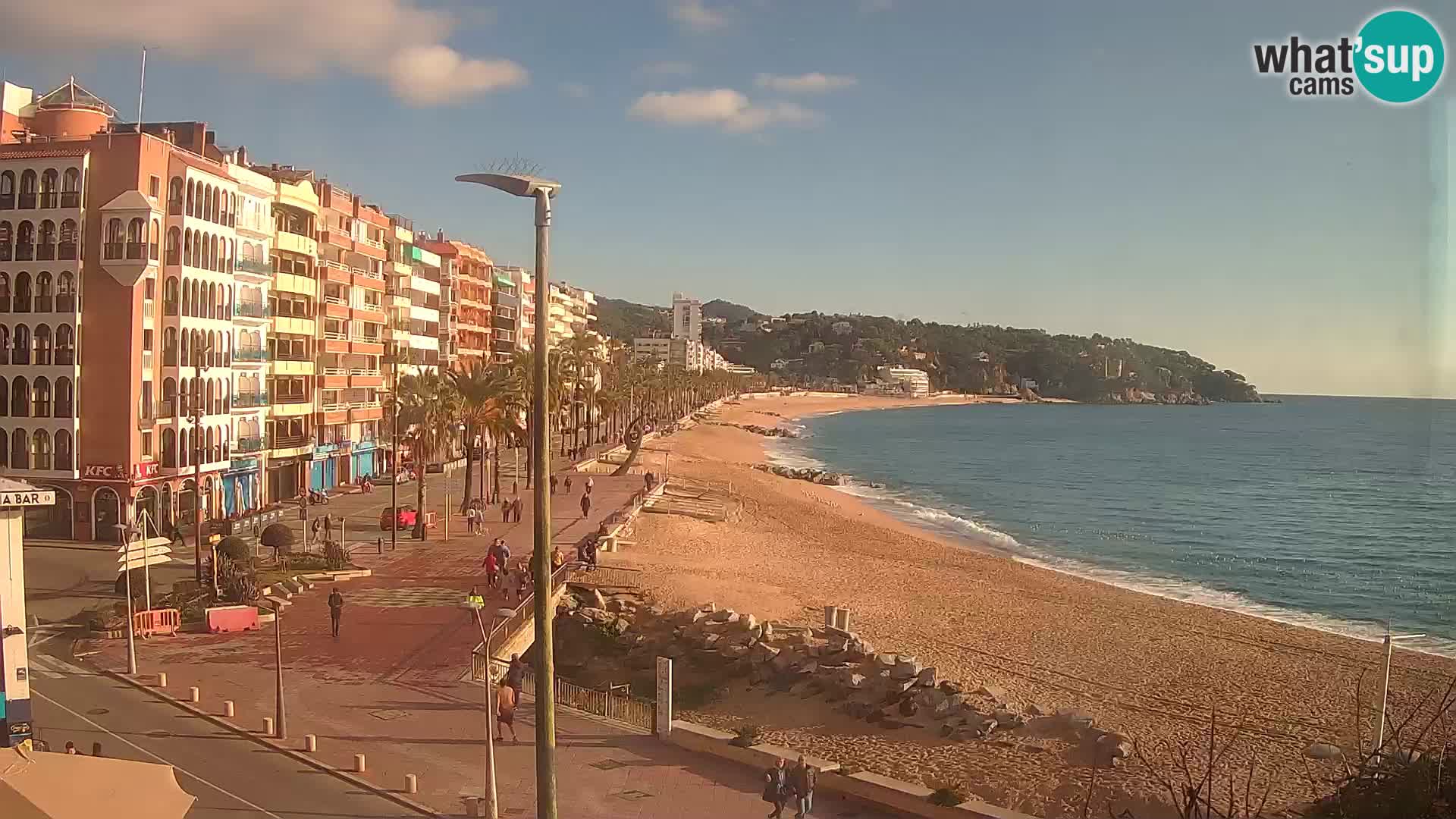 Webcam Lloret de Mar – the main beach – – Costa Brava – Spain