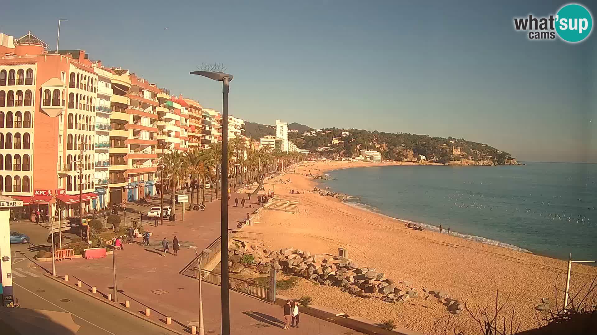 Webcam Lloret de Mar – the main beach – – Costa Brava – Spain