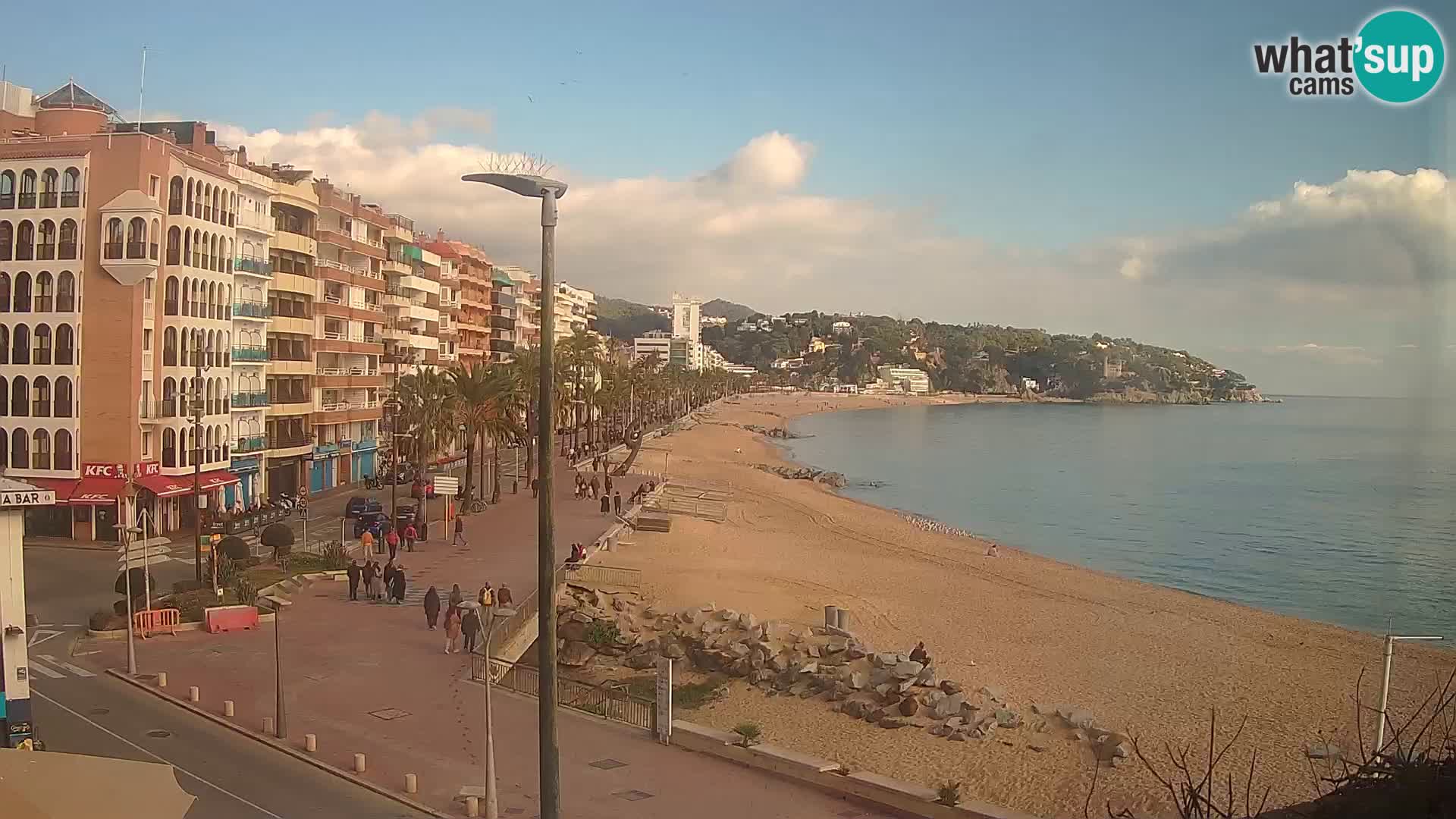 Webcam Lloret de Mar – the main beach – – Costa Brava – Spain