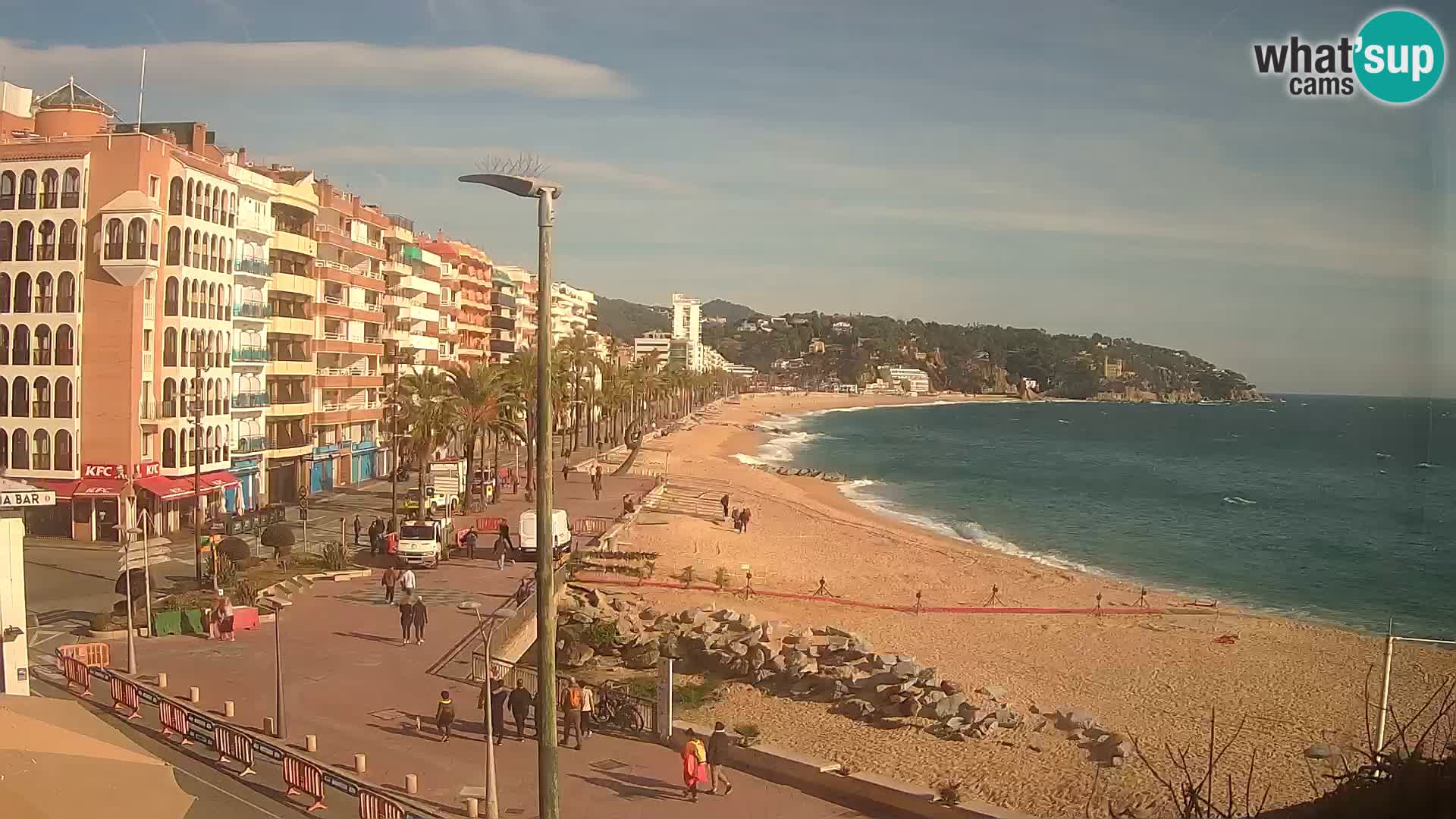 Web kamera Lloret de Mar – plaža