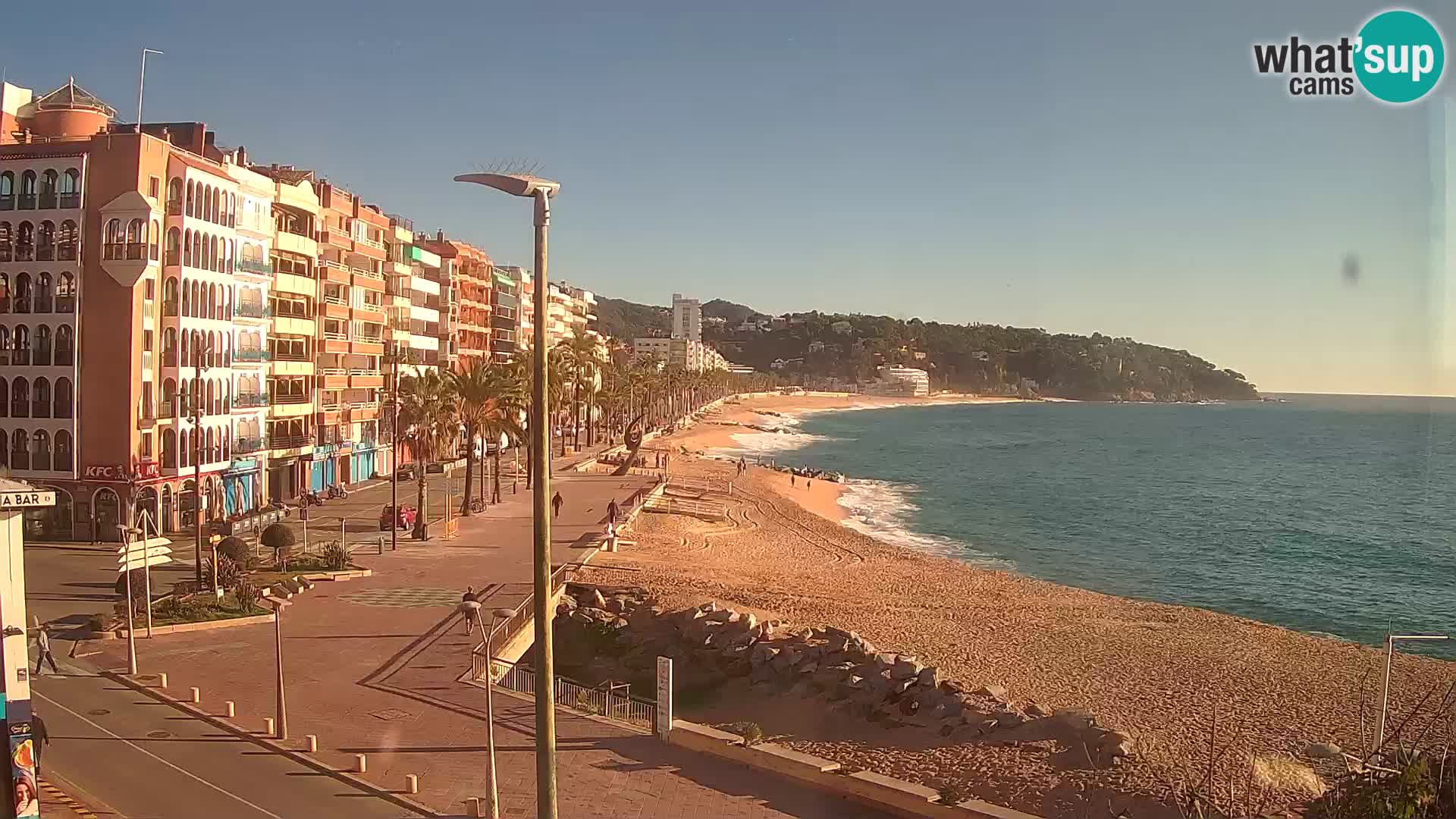 Webcam Lloret de Mar – the main beach – – Costa Brava – Spain