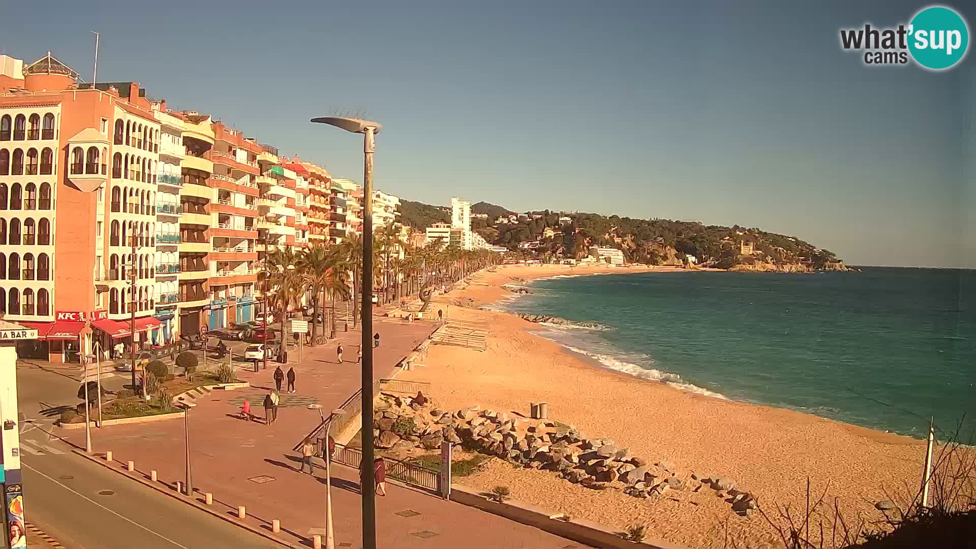 Webcam Lloret de Mar – the main beach – – Costa Brava – Spain