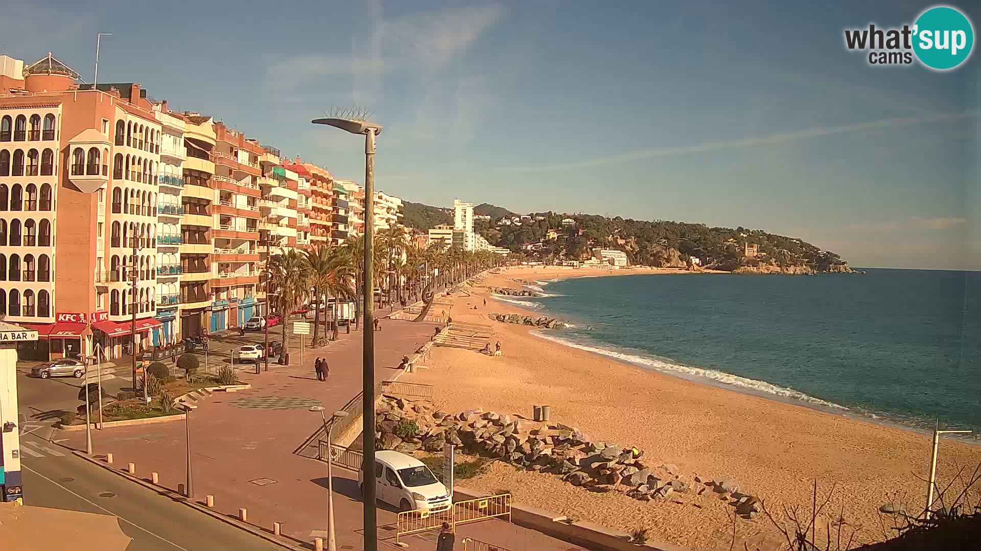 Webcam Lloret de Mar – the main beach – – Costa Brava – Spain