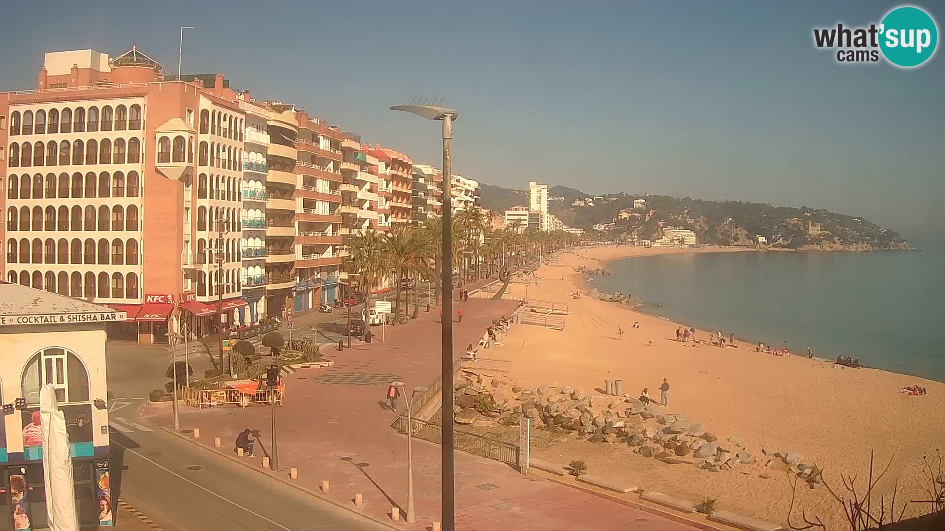 Webcam Lloret de Mar – the main beach – – Costa Brava – Spain