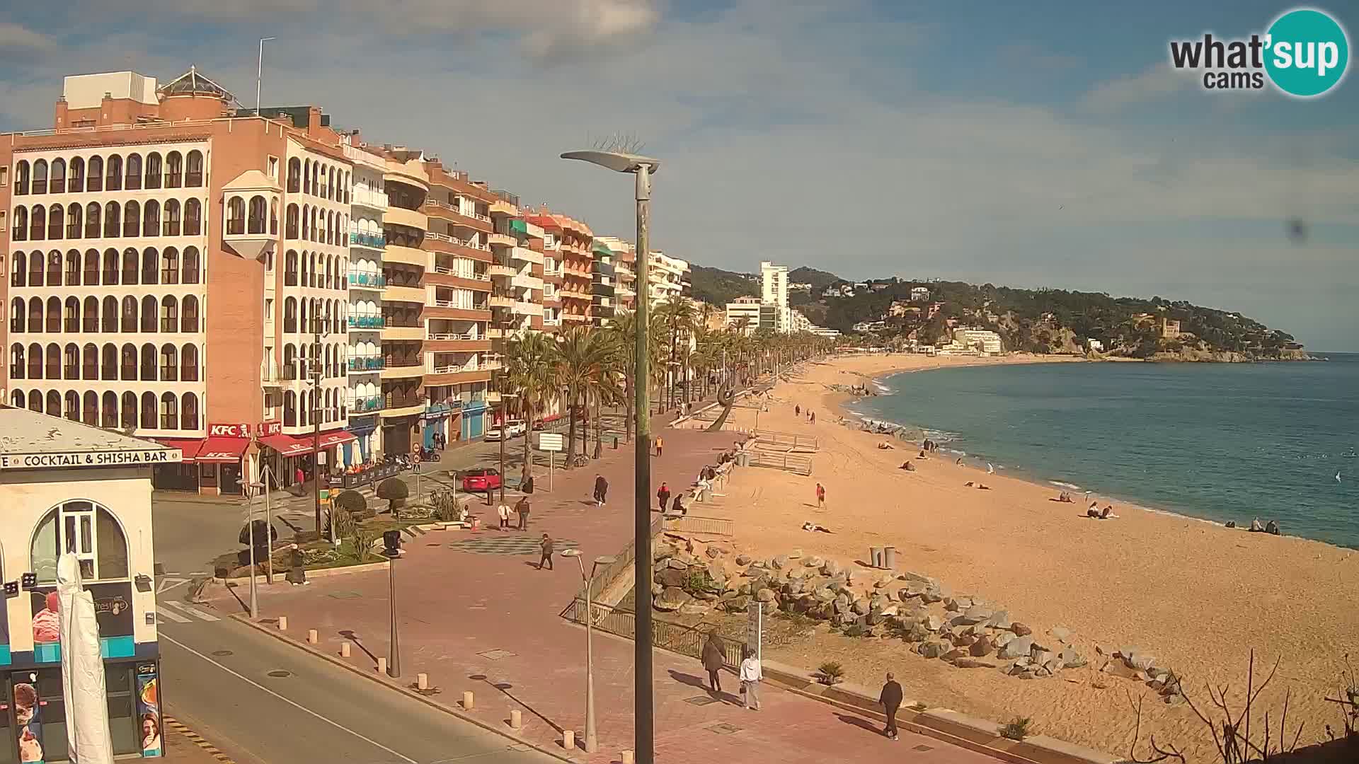 Webcam Lloret de Mar – the main beach – – Costa Brava – Spain