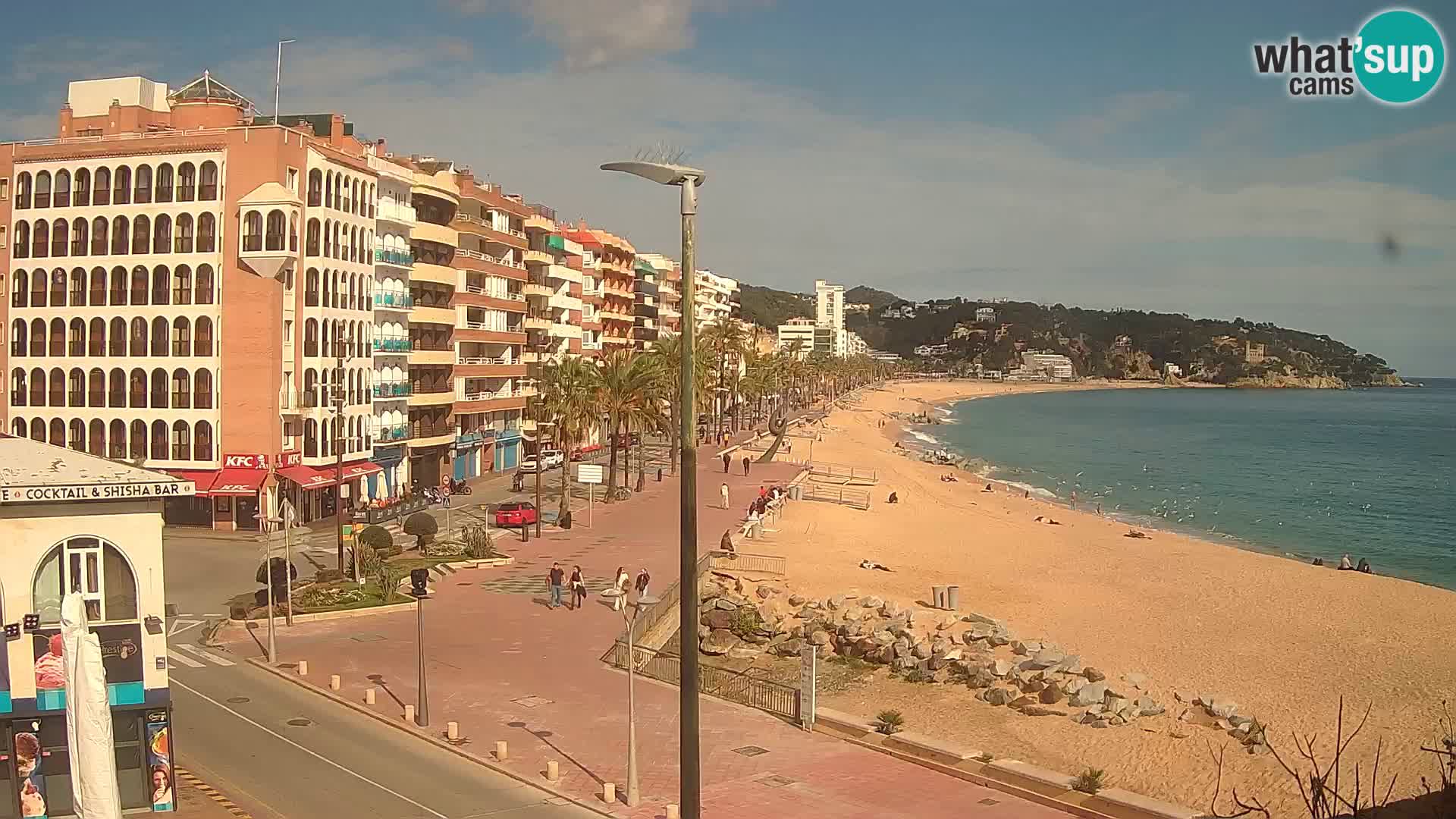 Webcam Lloret de Mar – the main beach – – Costa Brava – Spain