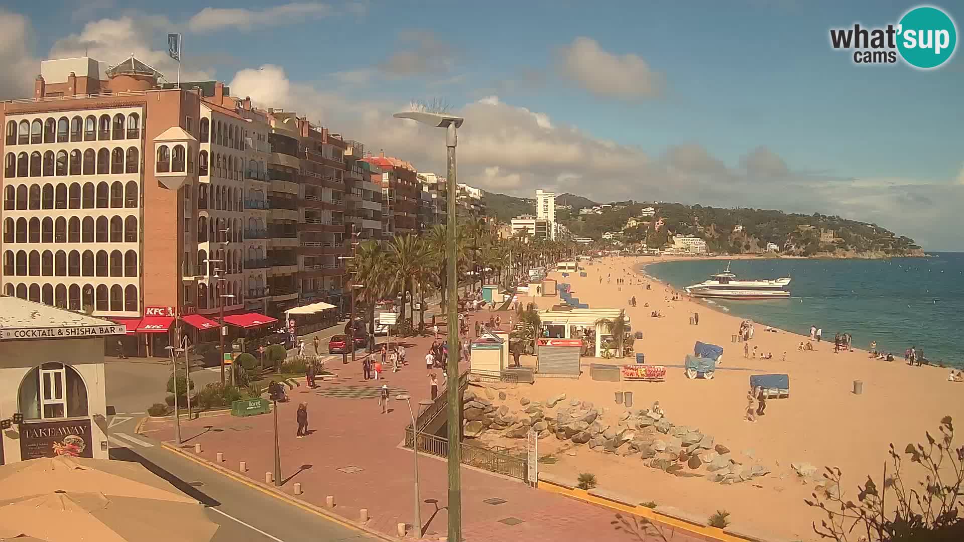 Webcam Lloret de Mar – the main beach – – Costa Brava – Spain