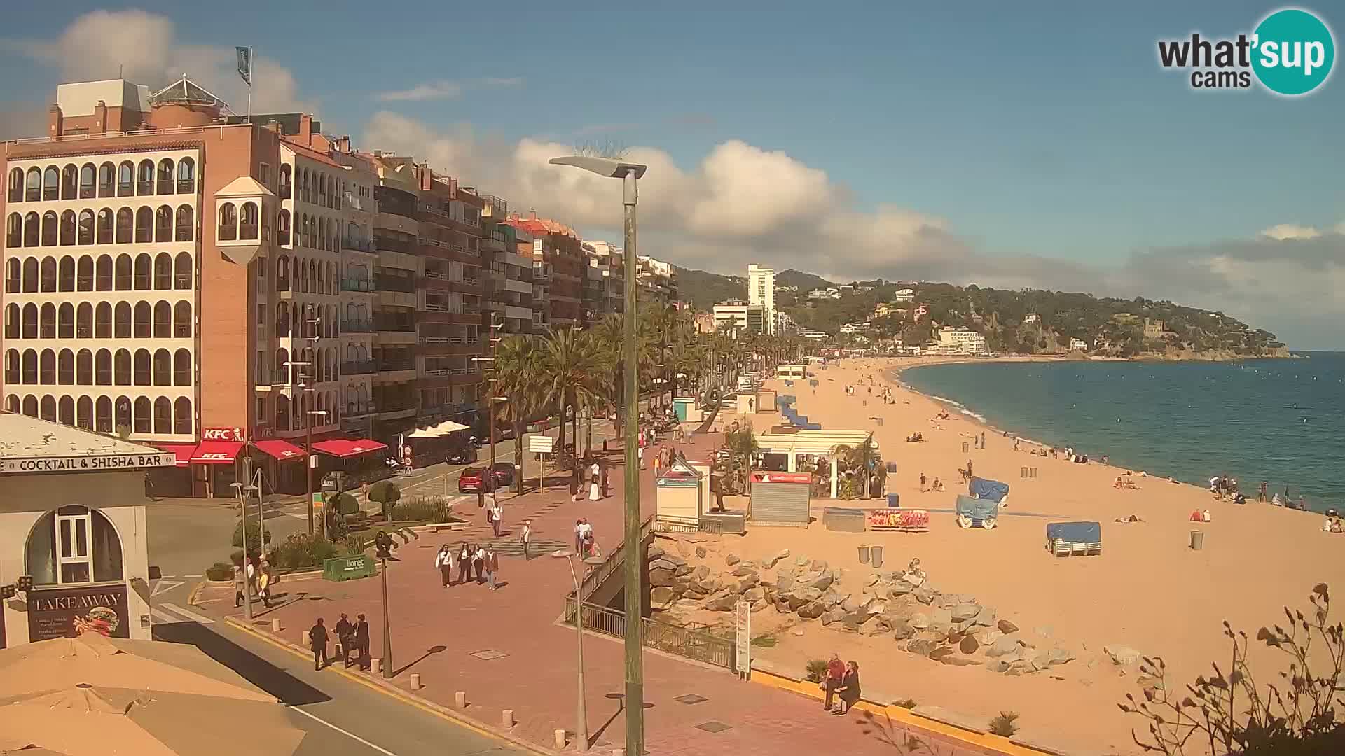 Webcam Lloret de Mar – the main beach – – Costa Brava – Spain