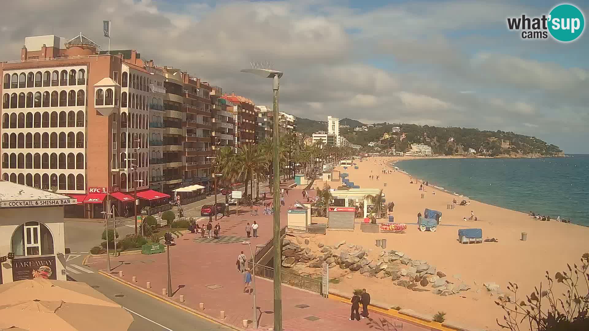 Webcam Lloret de Mar – the main beach – – Costa Brava – Spain