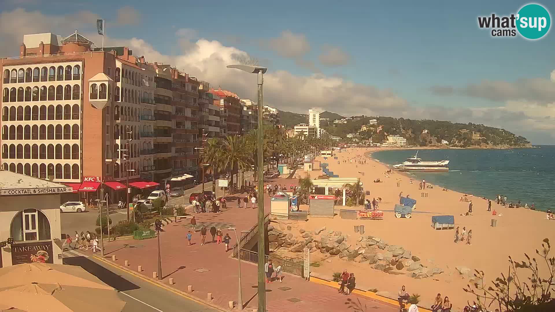 Web kamera Lloret de Mar – glavna plaža