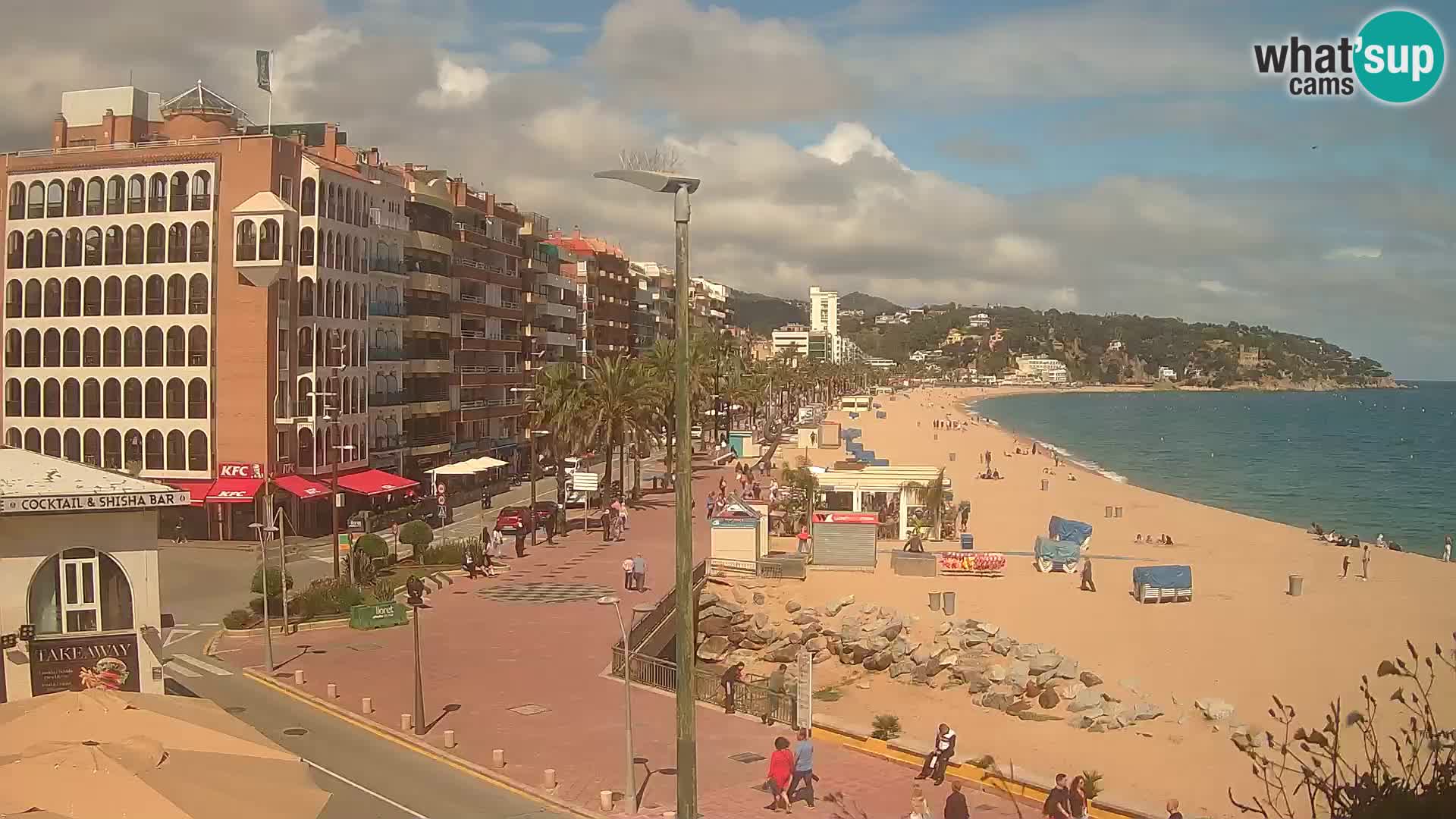 Webcam Lloret de Mar – the main beach – – Costa Brava – Spain