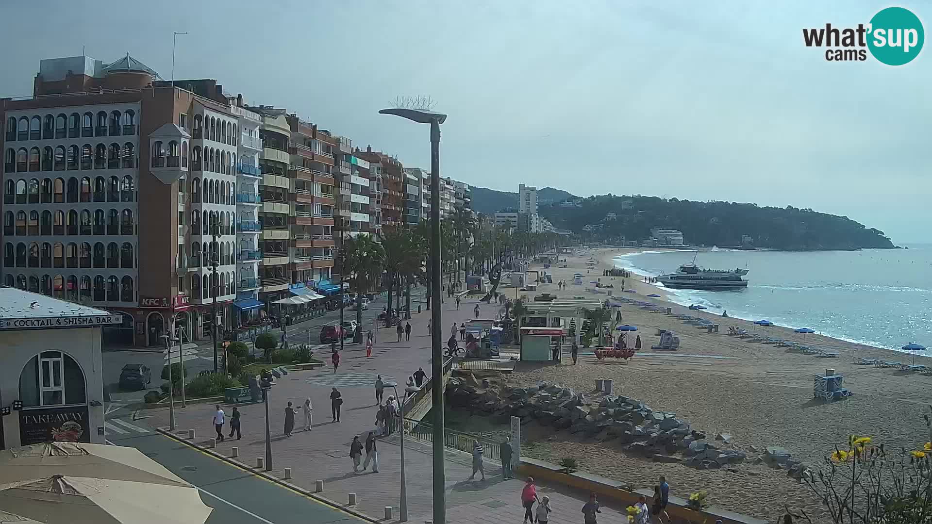 Webcam Lloret de Mar – the main beach – – Costa Brava – Spain