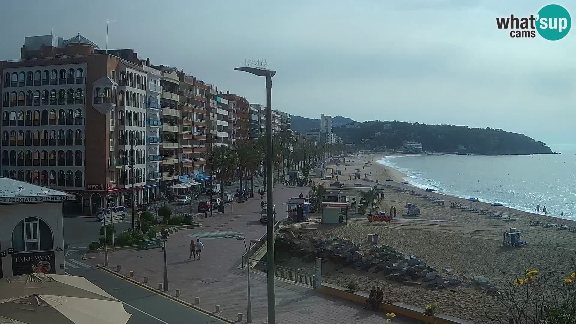 Webcam Lloret de Mar – the main beach – – Costa Brava – Spain