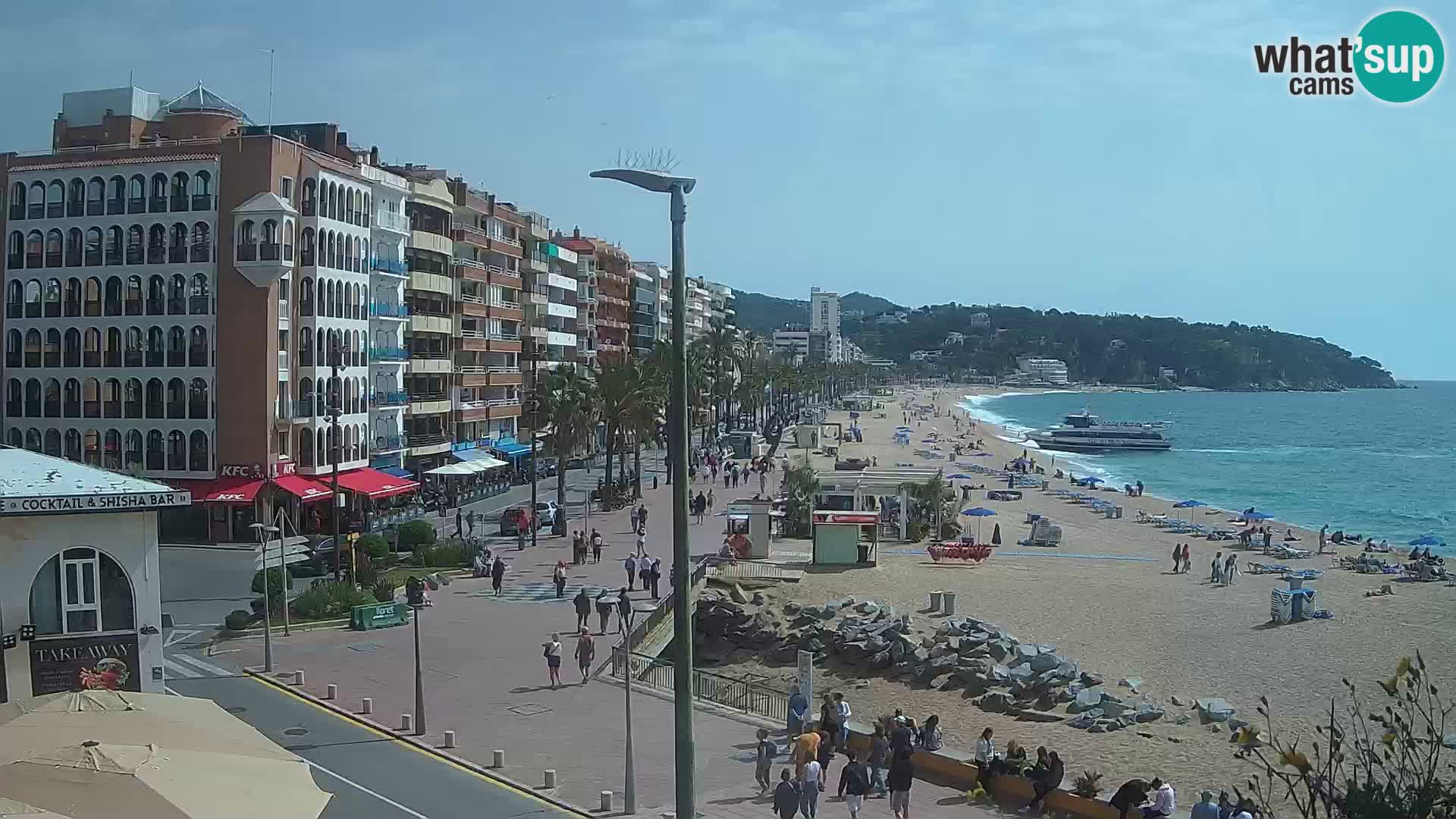 Webcam Lloret de Mar – the main beach – – Costa Brava – Spain