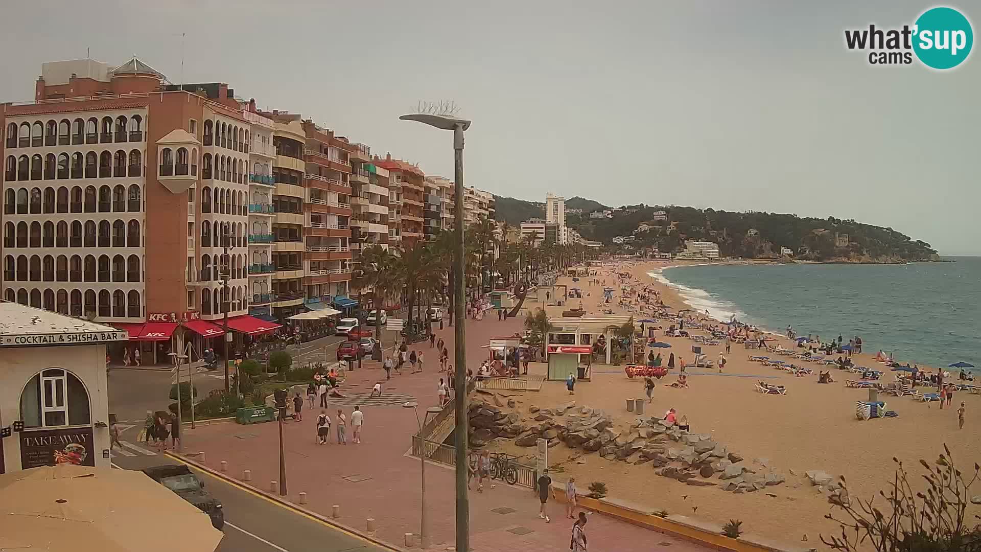 Webcam Lloret de Mar – the main beach – – Costa Brava – Spain